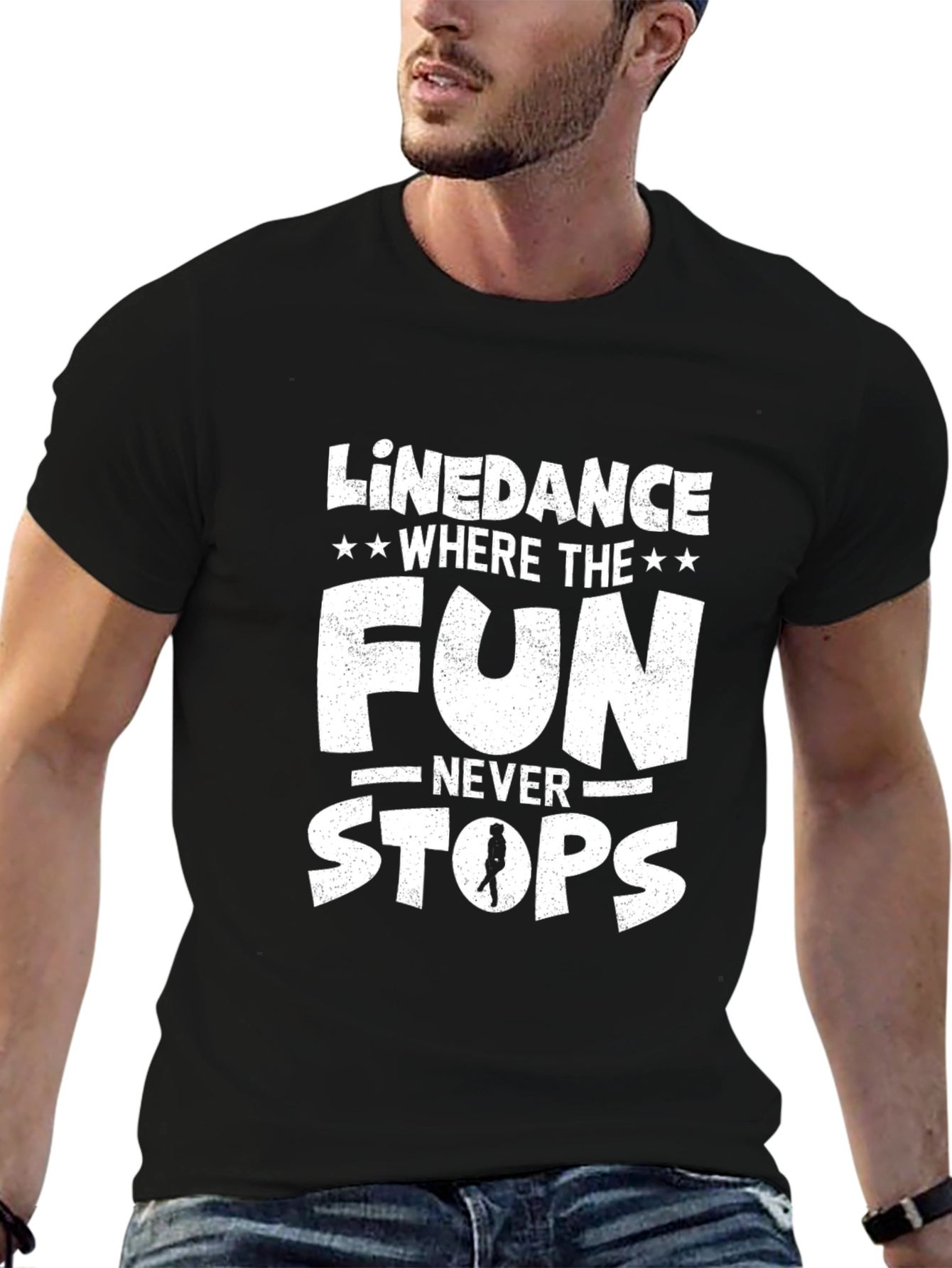 Black Line Dance Fun T-Shirt view 6