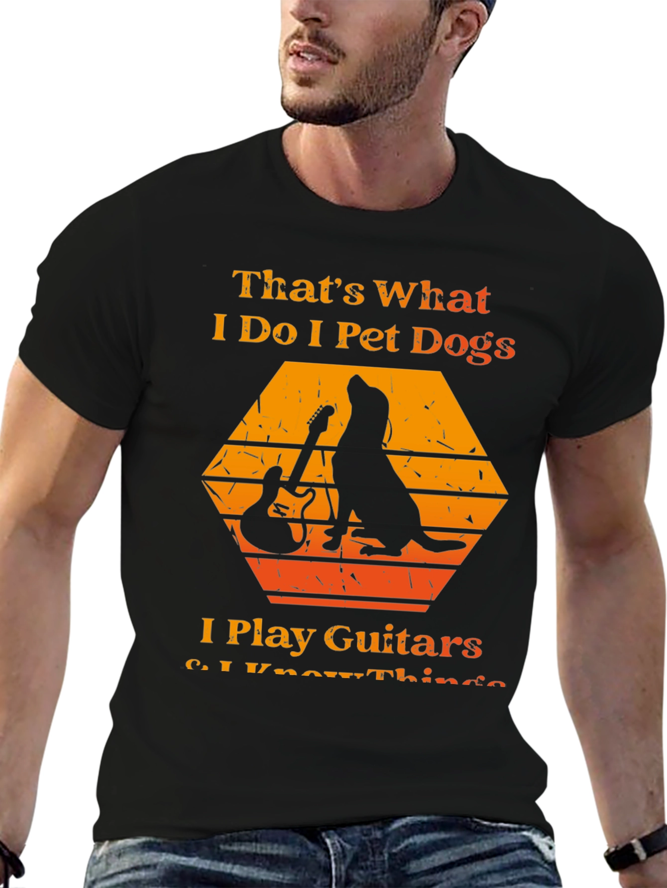 Black Dog & Guitar T-Shirt: That's What I Do view 6