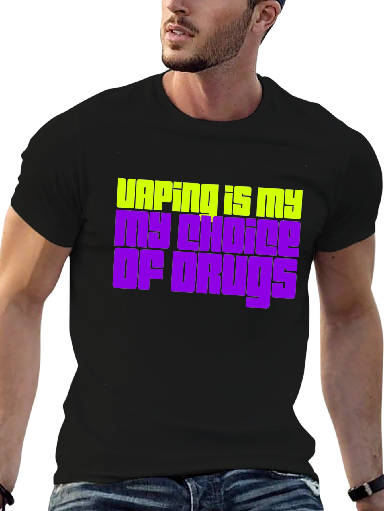 Black Vaping Is My Choice Graphic Tee view 6