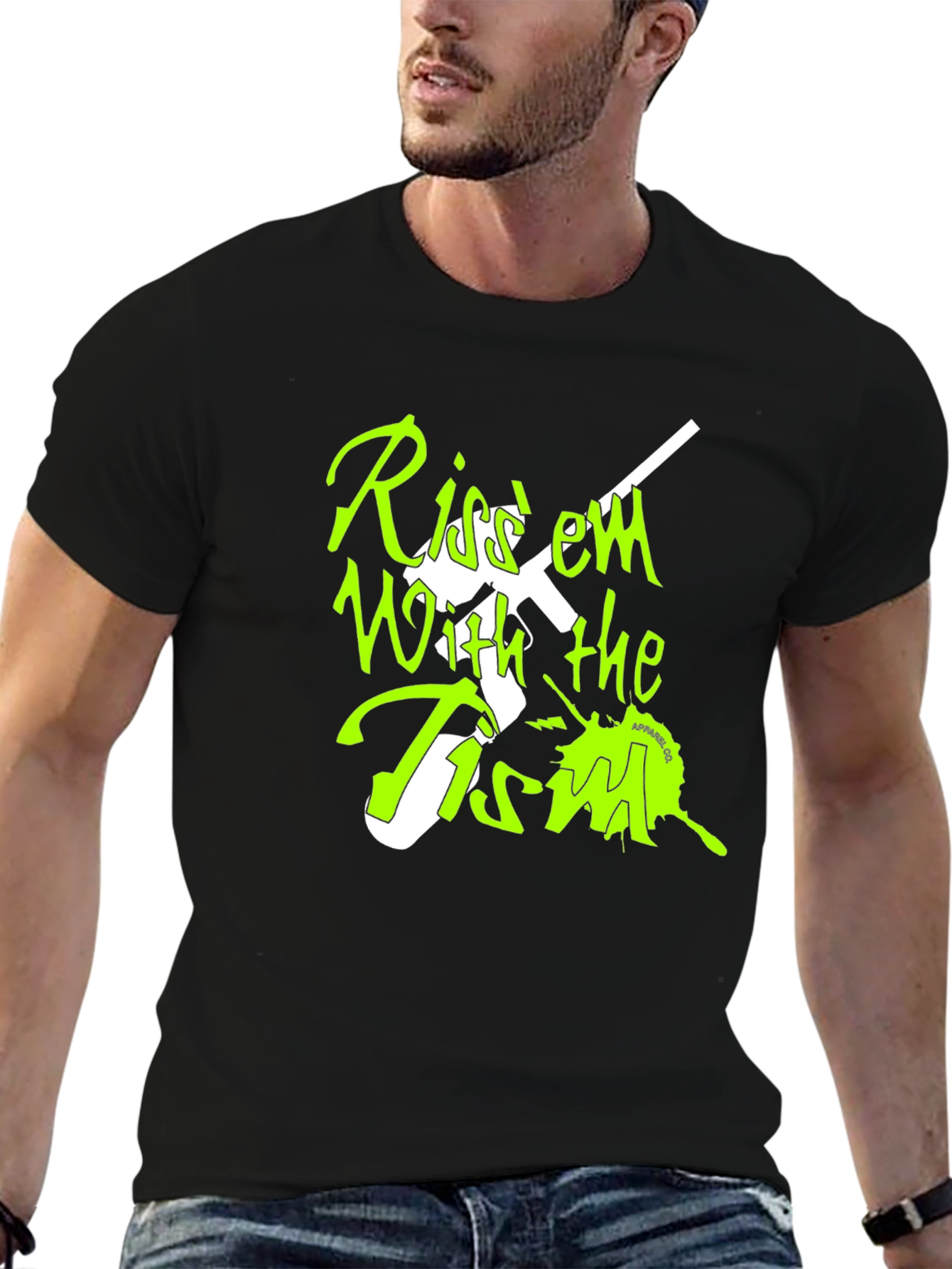 Black Kiss 'em with the tism black tee view 6