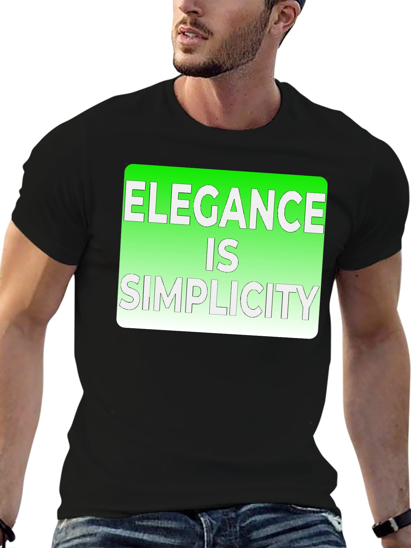 Elegance is Simplicity Graphic Tee - 6