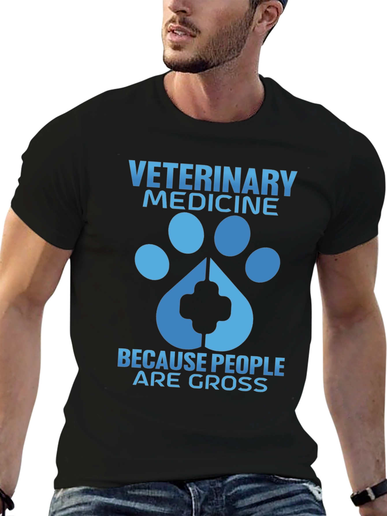 Veterinary Medicine T-Shirt - Because People Are Gross - 6