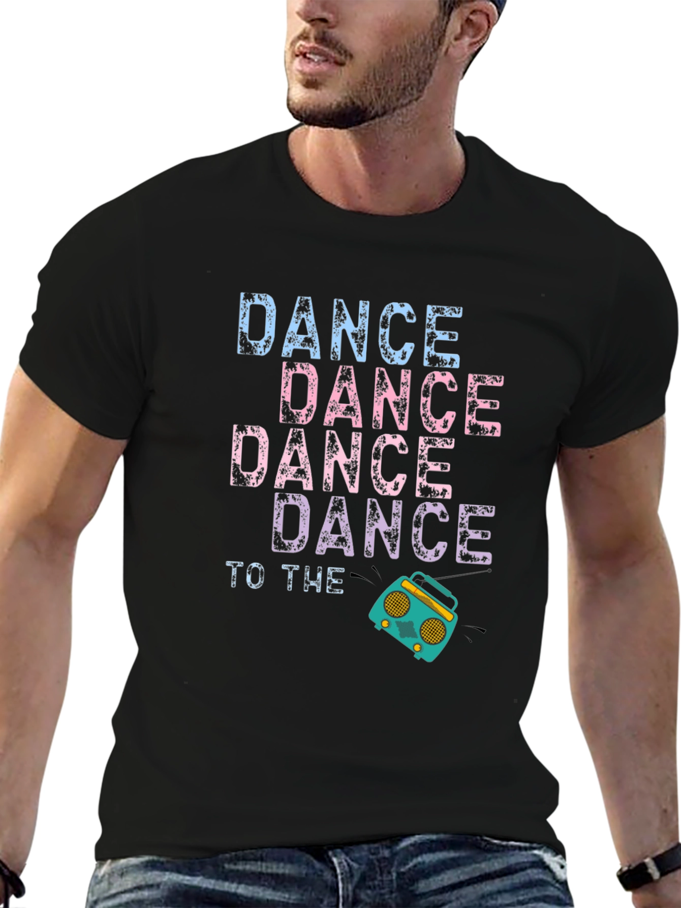 Black Dance To The Beat Graphic Tee view 6