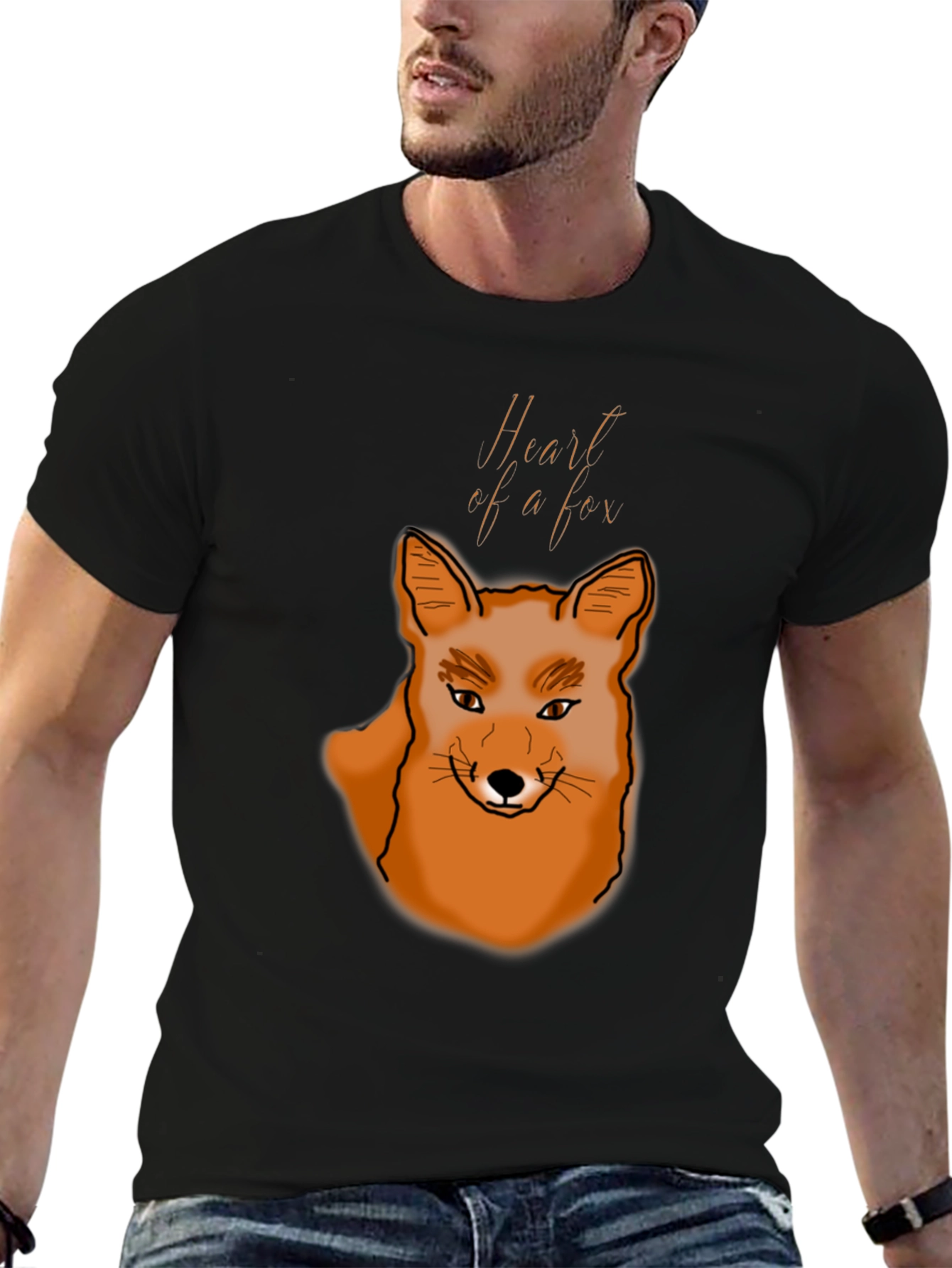 Black Heart of a Fox Graphic Tee view 6