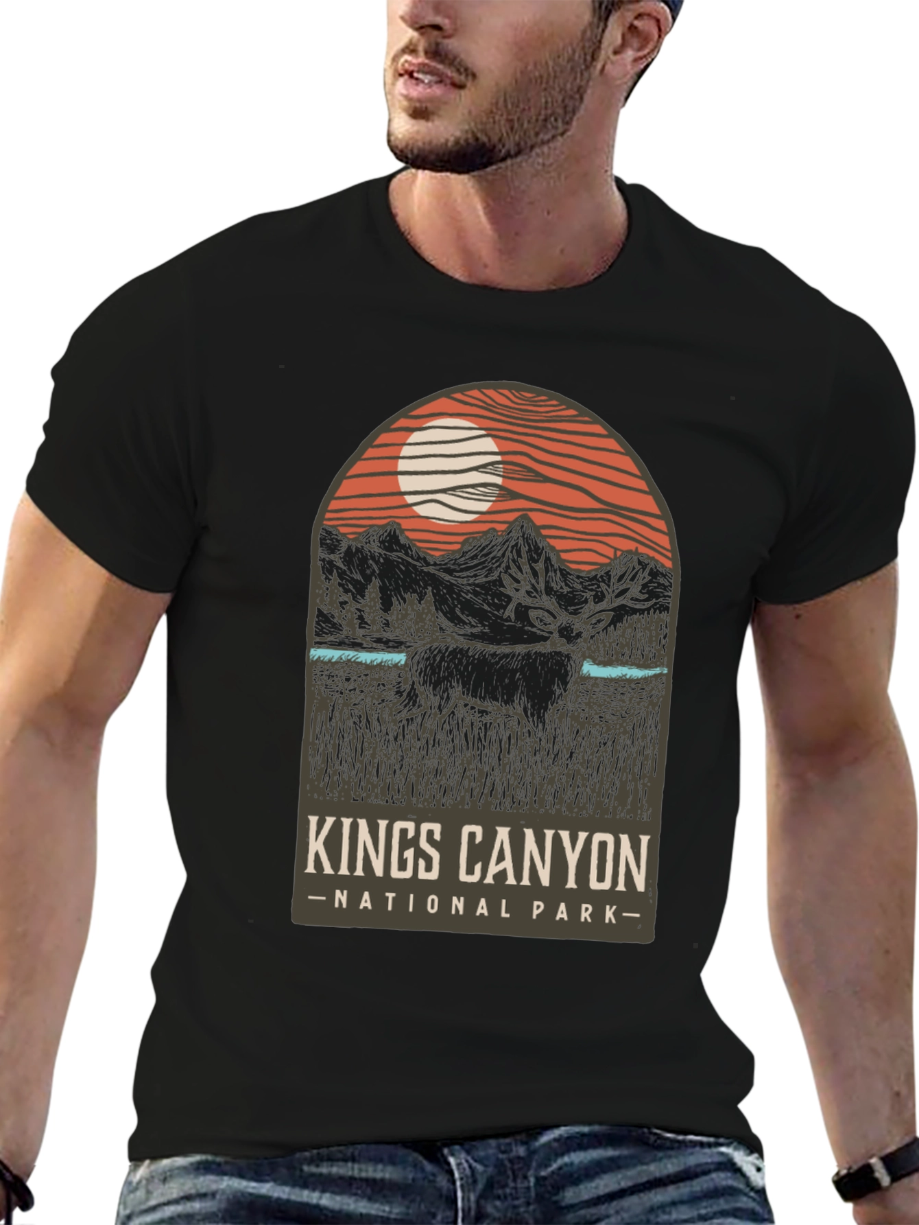 Black Kings Canyon National Park Graphic Tee view 6