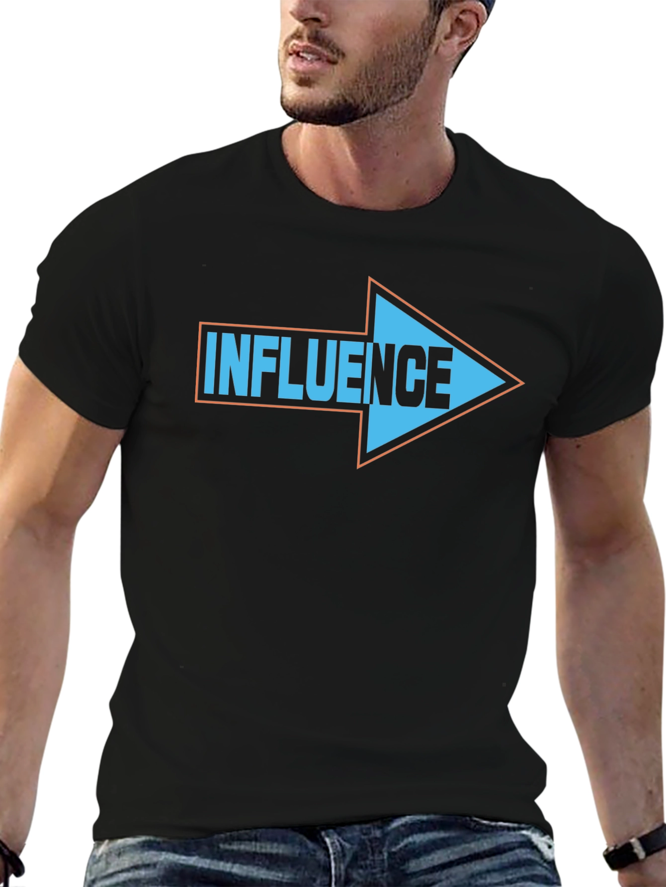 Influence Arrow T-Shirt - Stylish Graphic Tee - 6