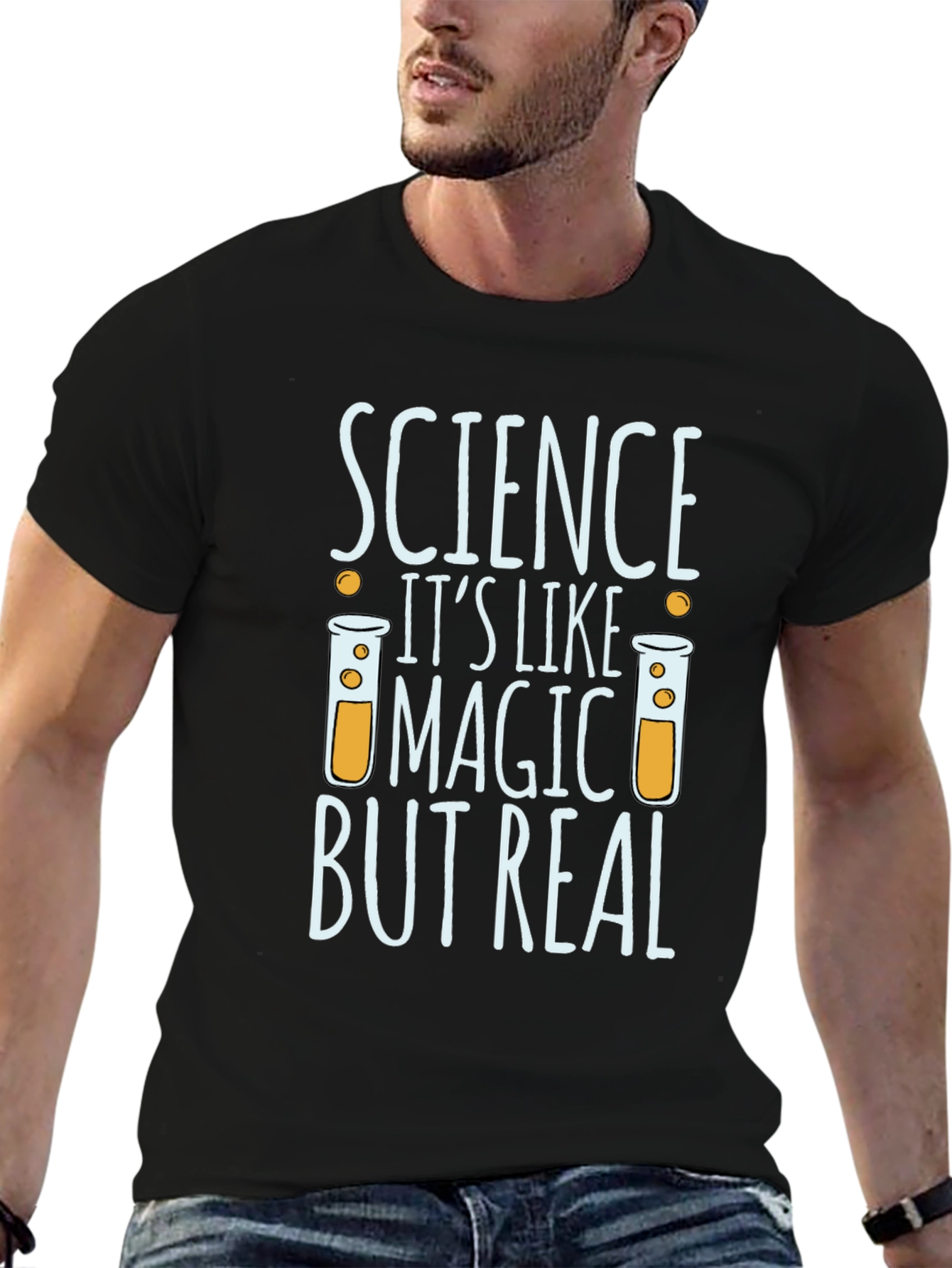 Black Science It's Like Magic But Real T-Shirt view 6