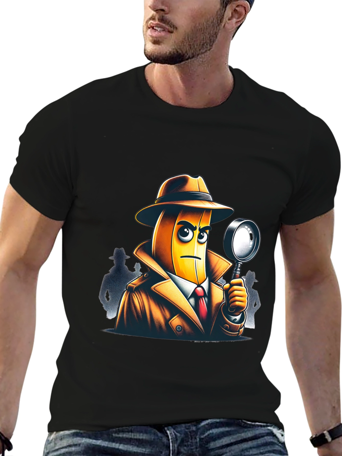 Black Banana Detective T-Shirt view 6