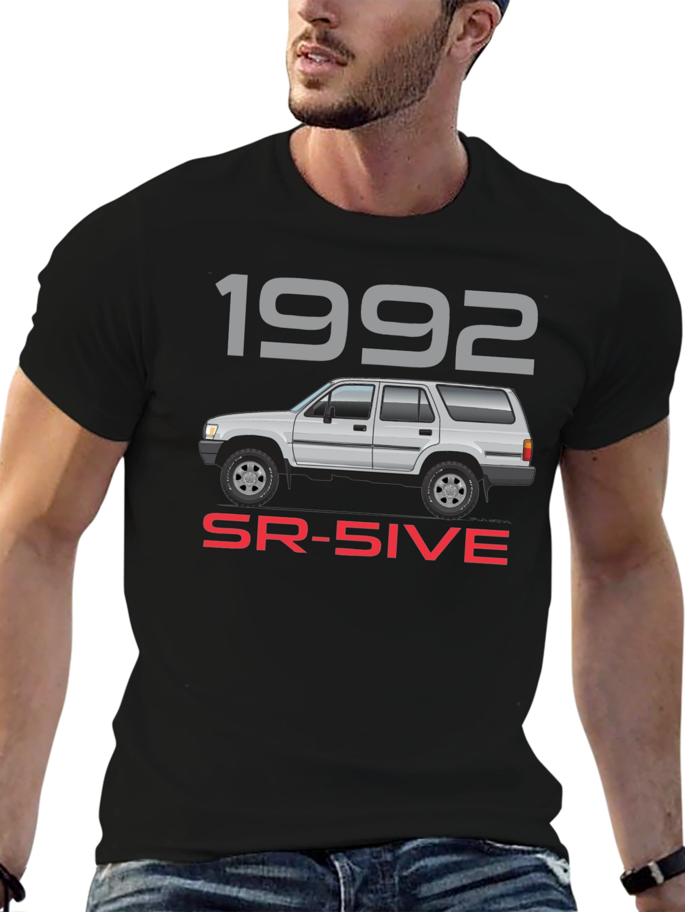 Black 1992 SR-5IVE Truck T-Shirt view 6