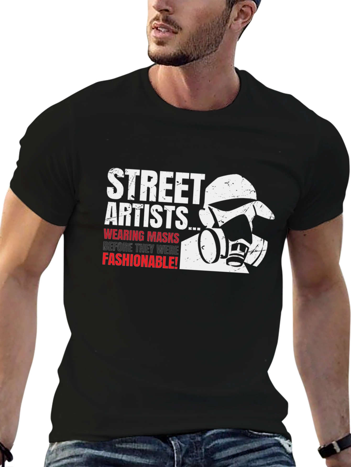 Street Artists Mask T-Shirt - Graffiti Style - 6