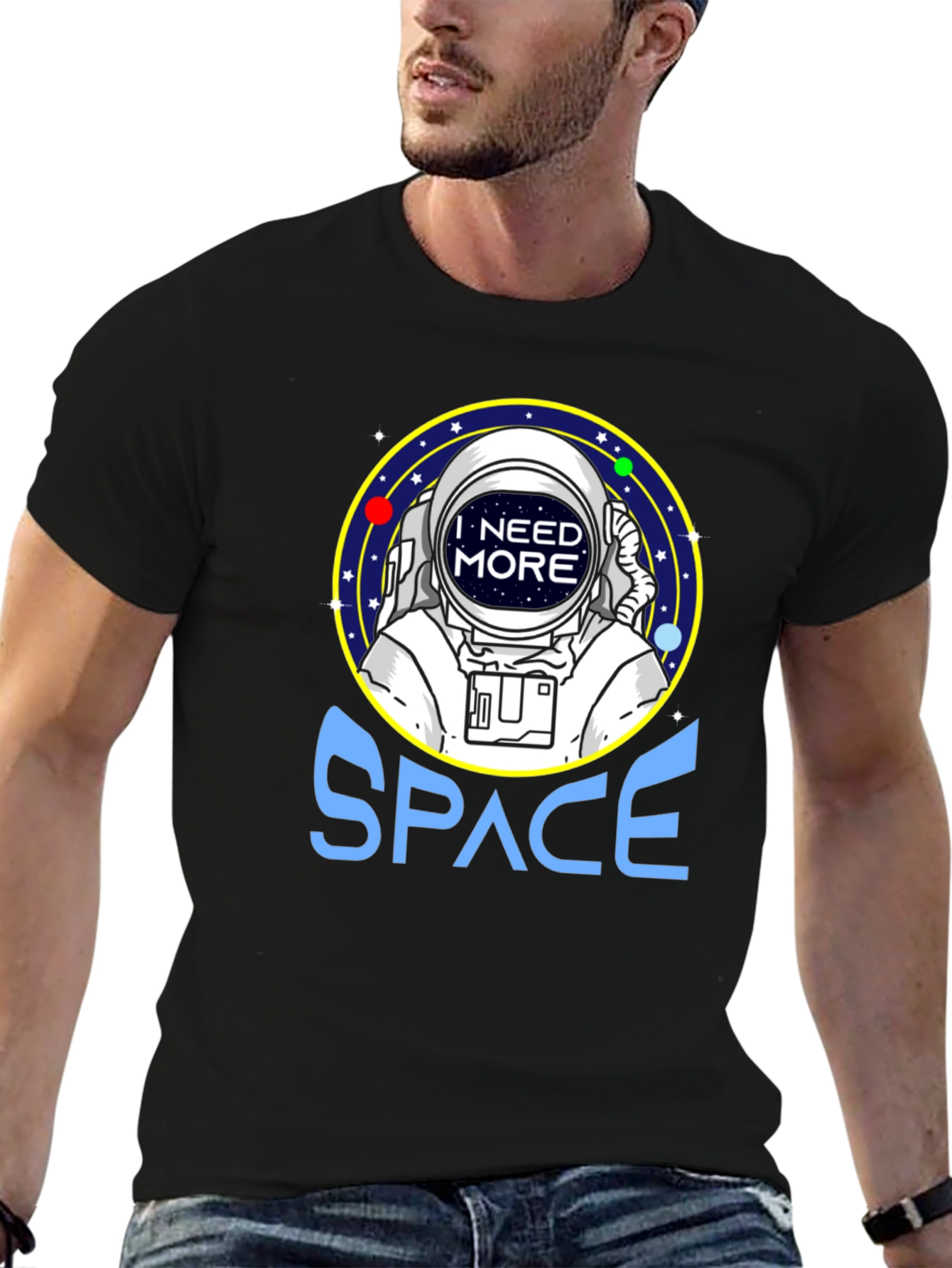 I Need More Space Astronaut Graphic T-Shirt - 6