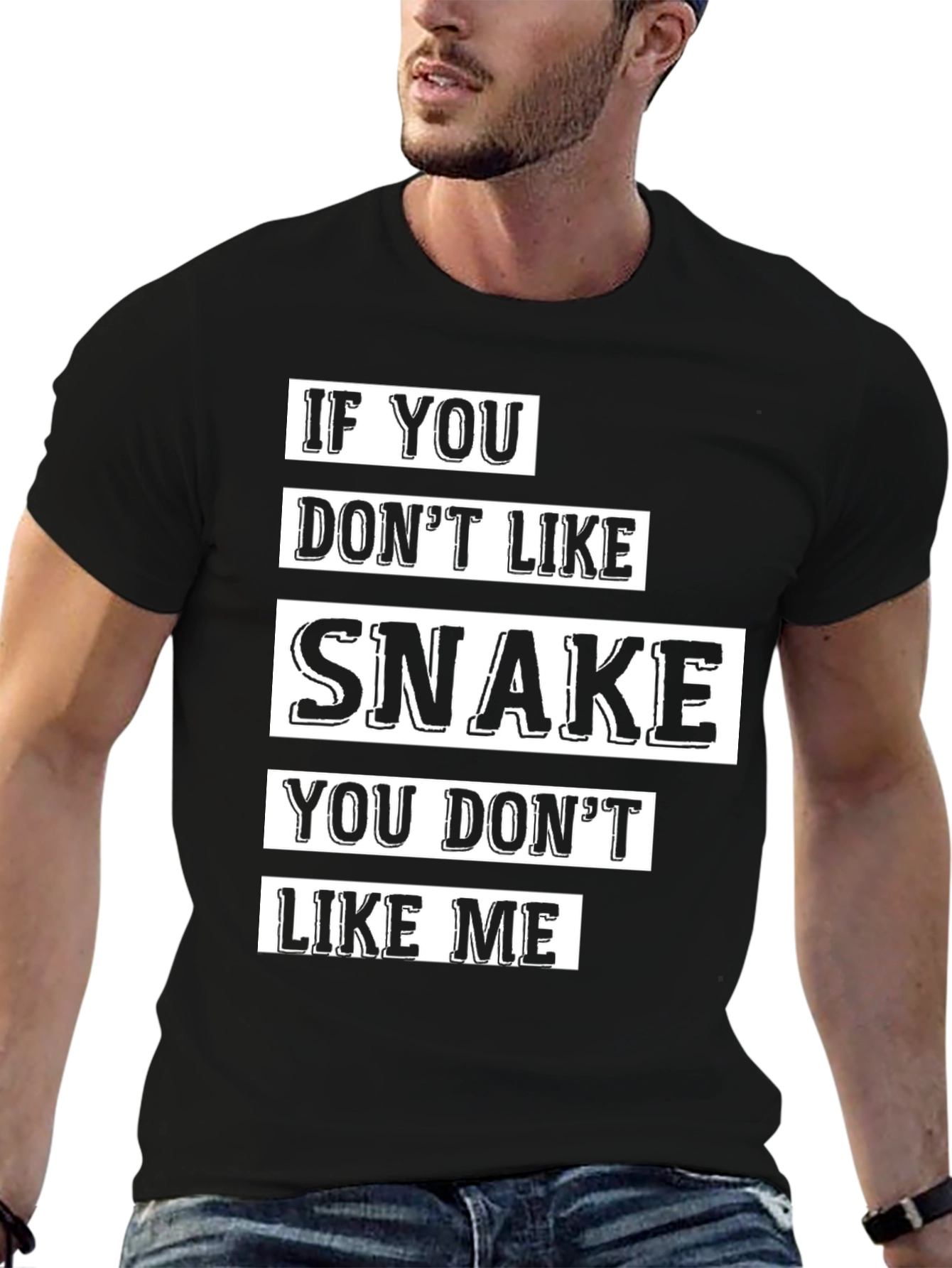 Black Snake Lover T-Shirt - If You Don't Like Snake Graphic Tee view 6