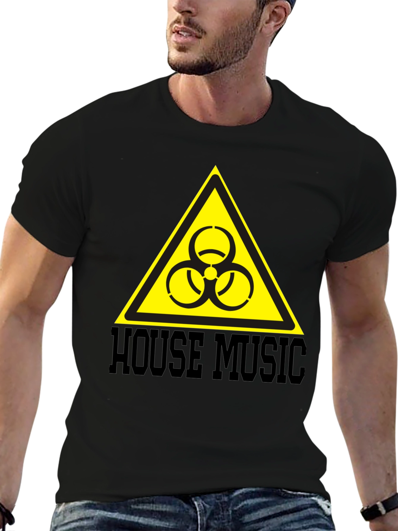 Black House Music Biohazard T-Shirt - Caution: May Cause Dancing! view 6