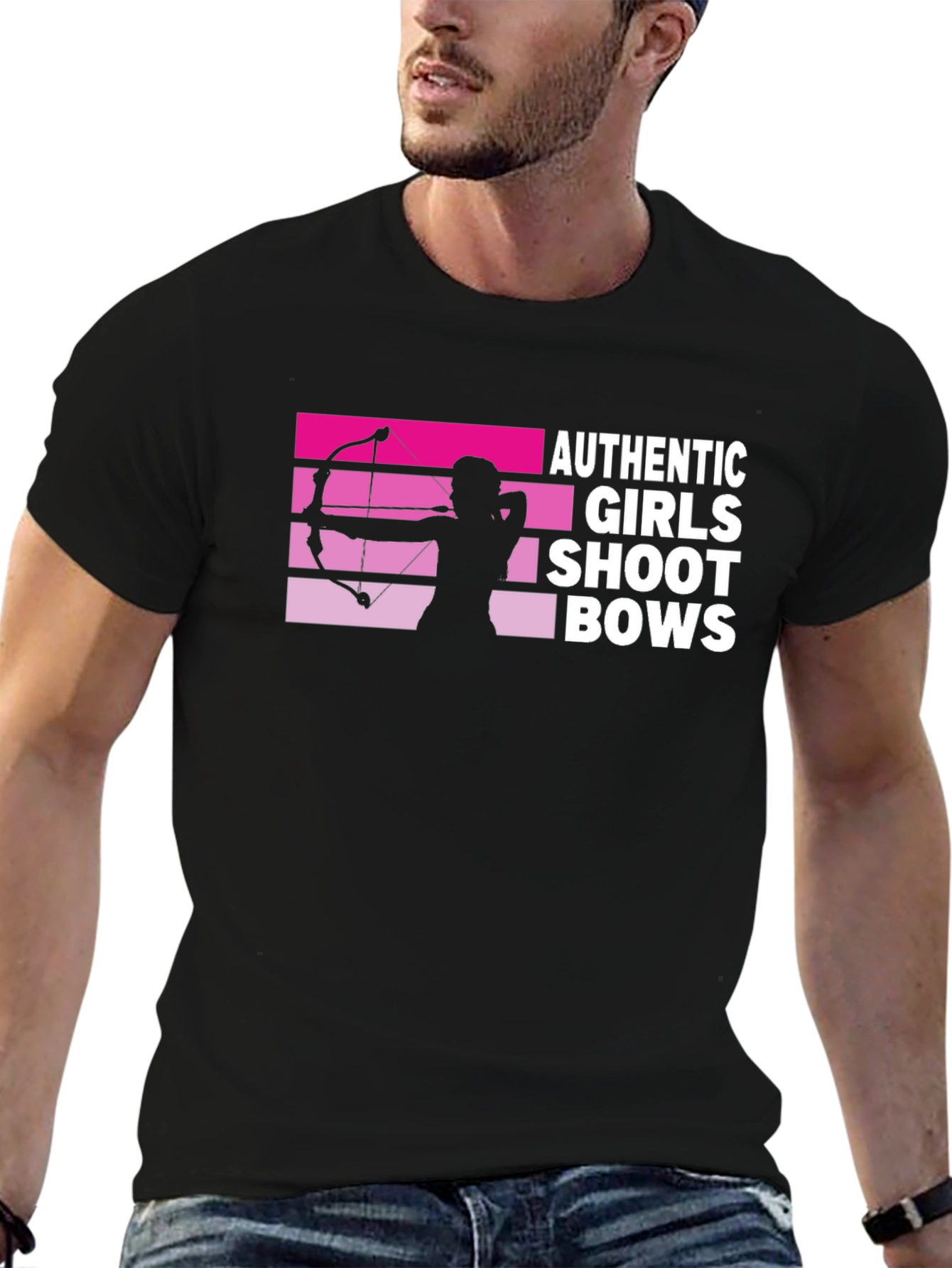 Black Girls Shoot Bows T-Shirt - Archery Tee view 6