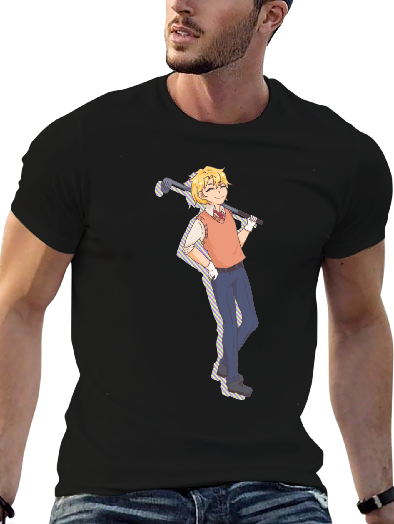 Golf Anime Graphic Tee - Unique Golfer Gift - 6