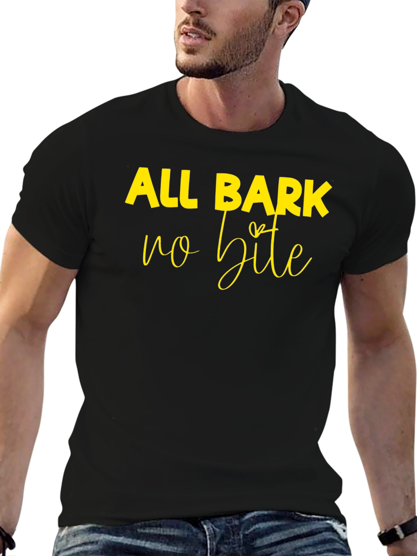 All Bark No Bite Graphic Tee - Black - 6