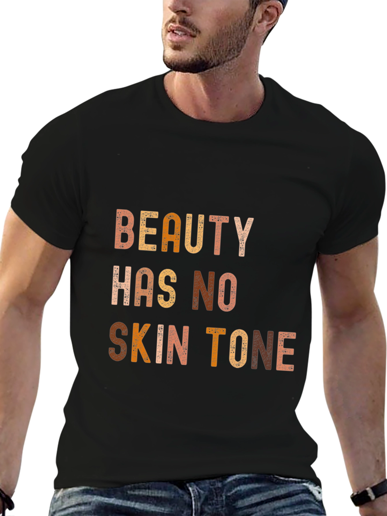 Black Beauty Has No Skin Tone Graphic Tee - Unisex view 6