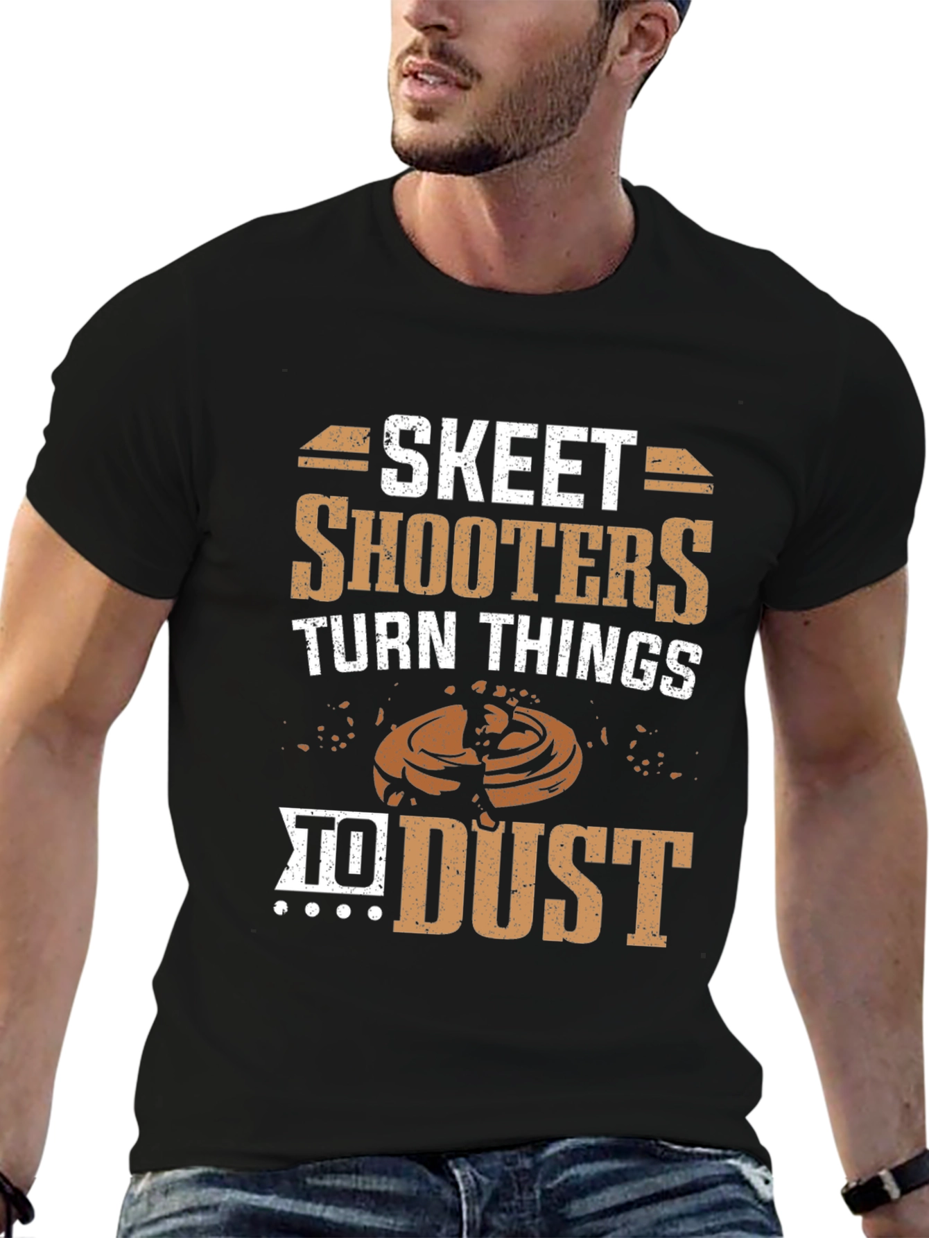 Black Skeet Shooters Turn Things to Dust T-Shirt view 6