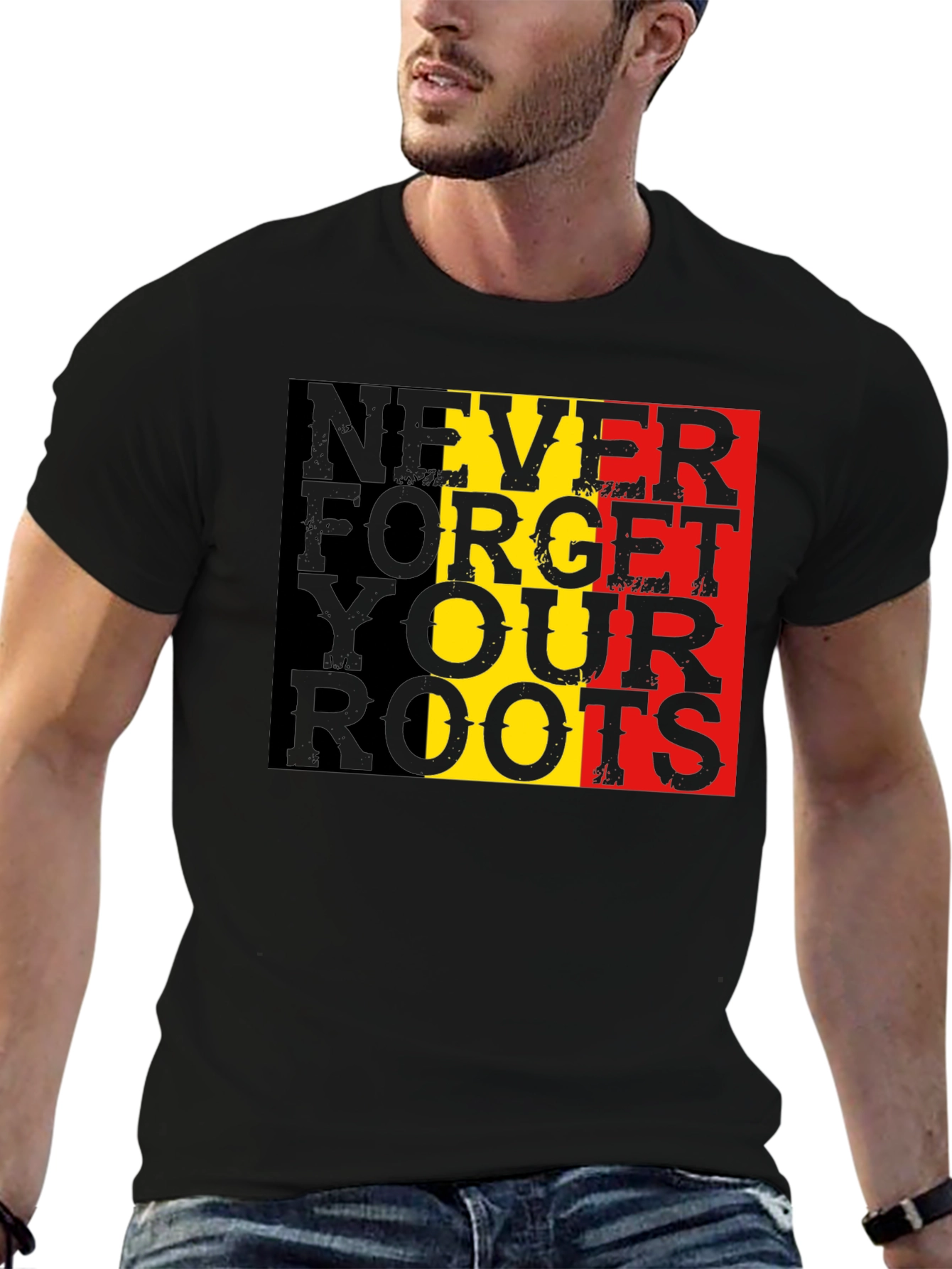 Never Forget Roots Graphic Tee - Black T-Shirt - 6