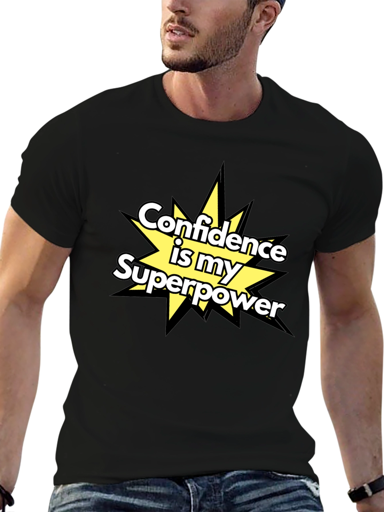 Black Confidence is my Superpower T-Shirt view 6