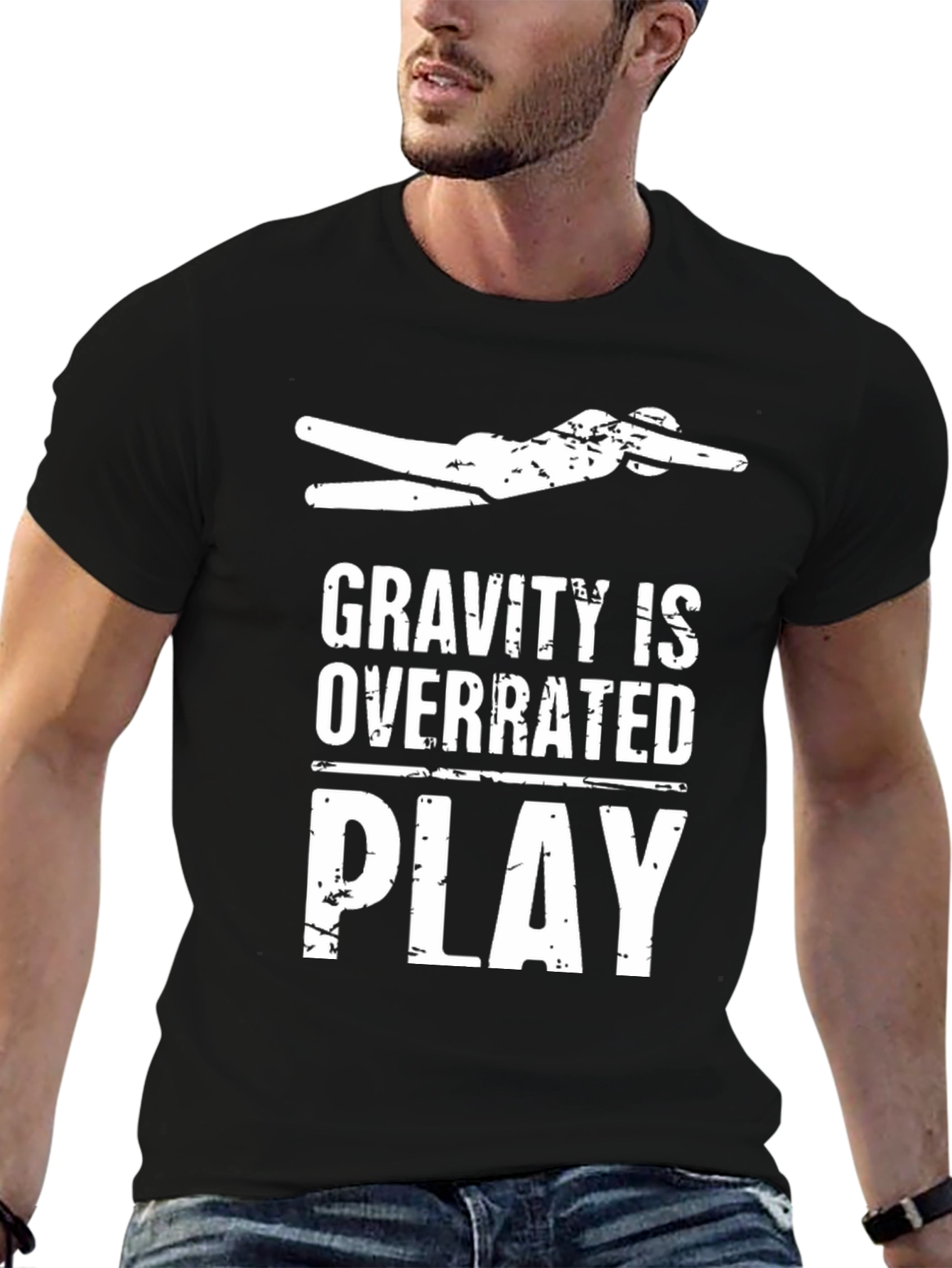 Black Gravity is Overrated T-Shirt view 6