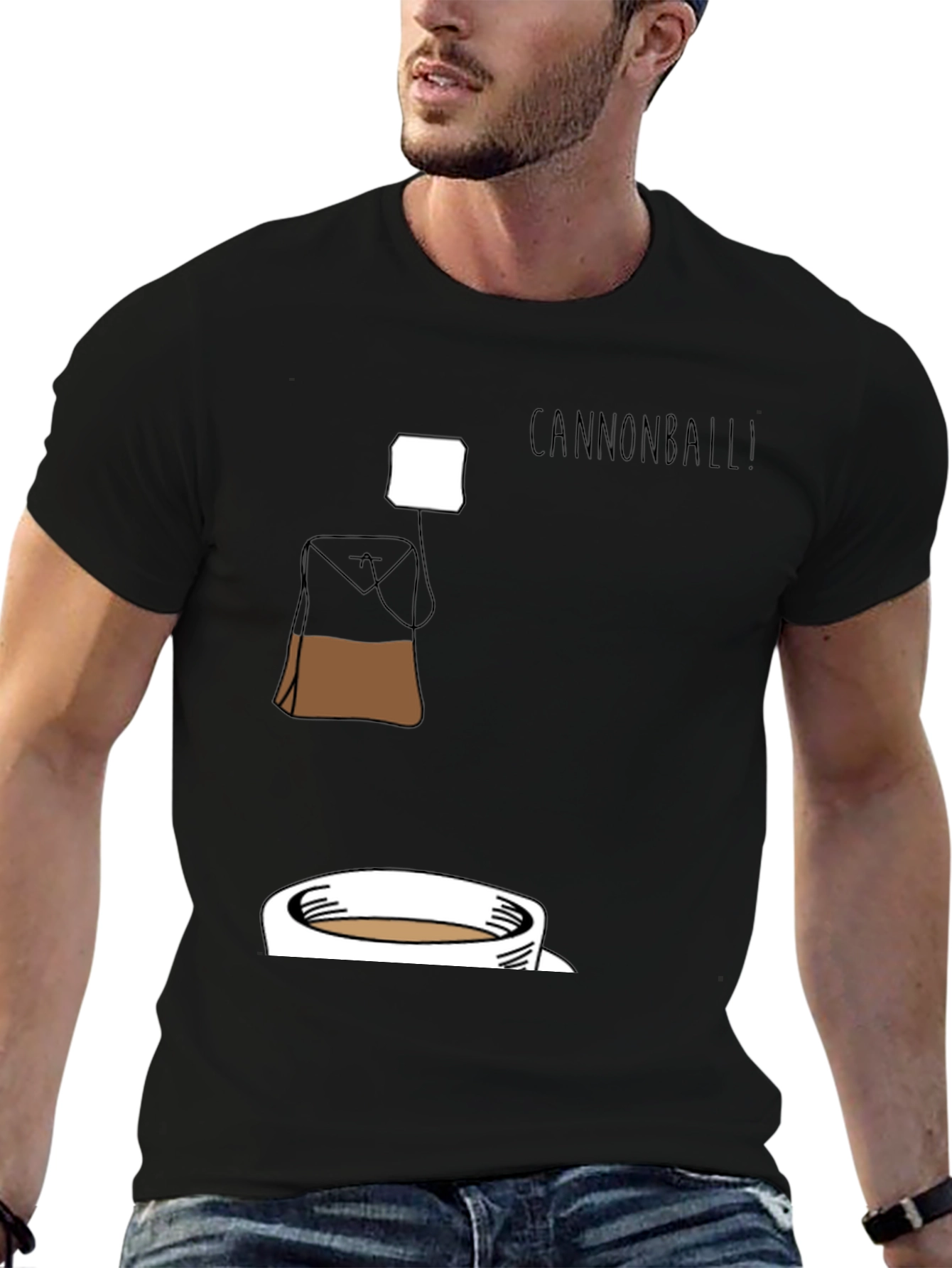Black Cannonball Tea T-Shirt - Brewtiful Design! view 6