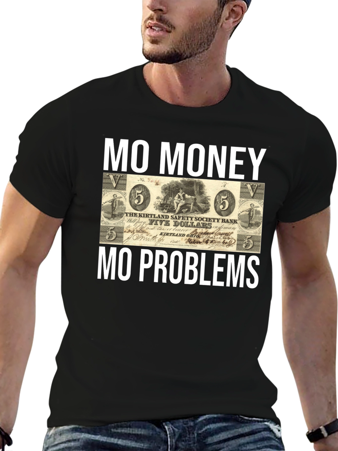 Black Mo Money, Mo Problems T-Shirt view 6