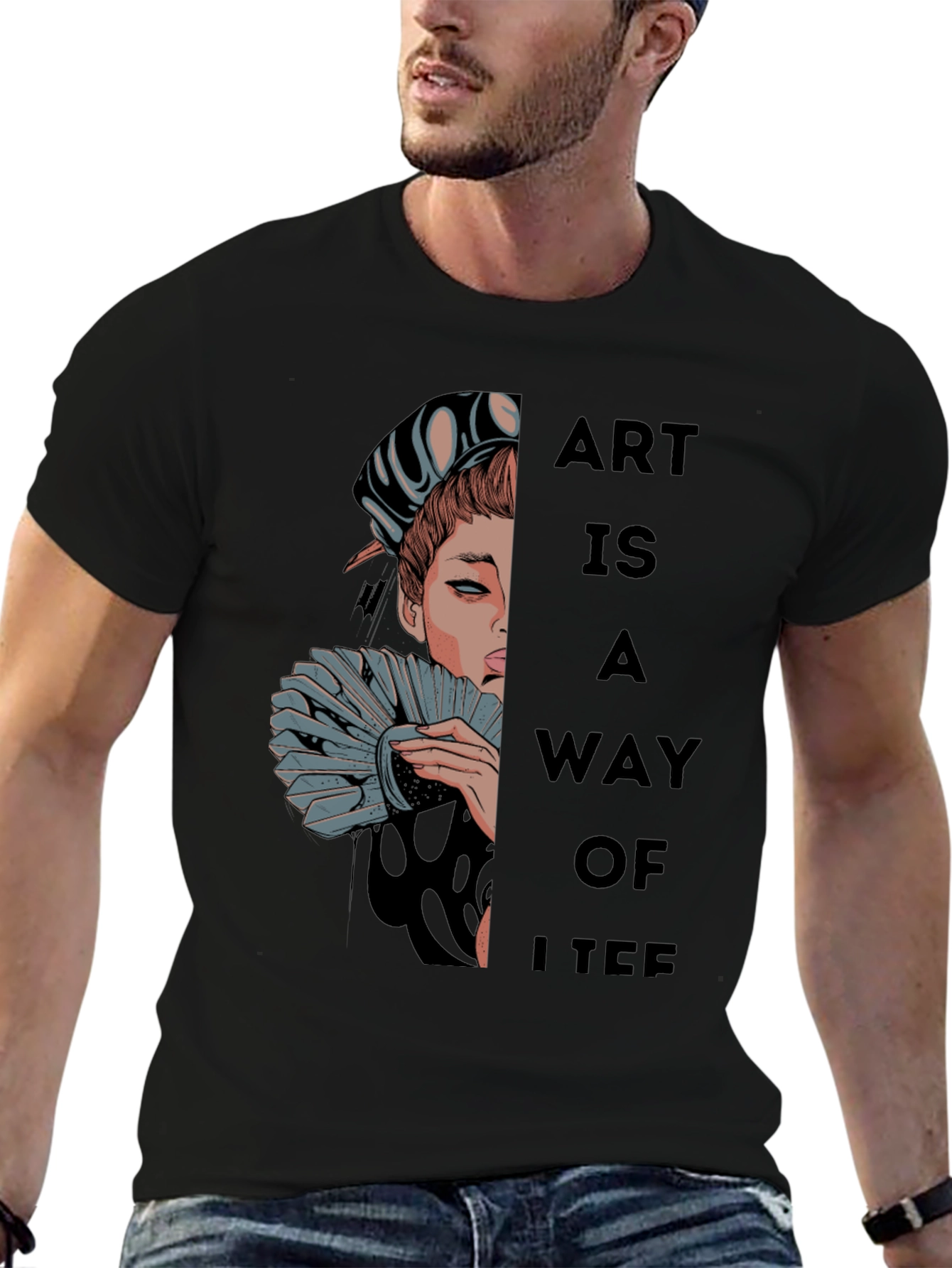 Black Art Is A Way Of Life Graphic Tee view 6