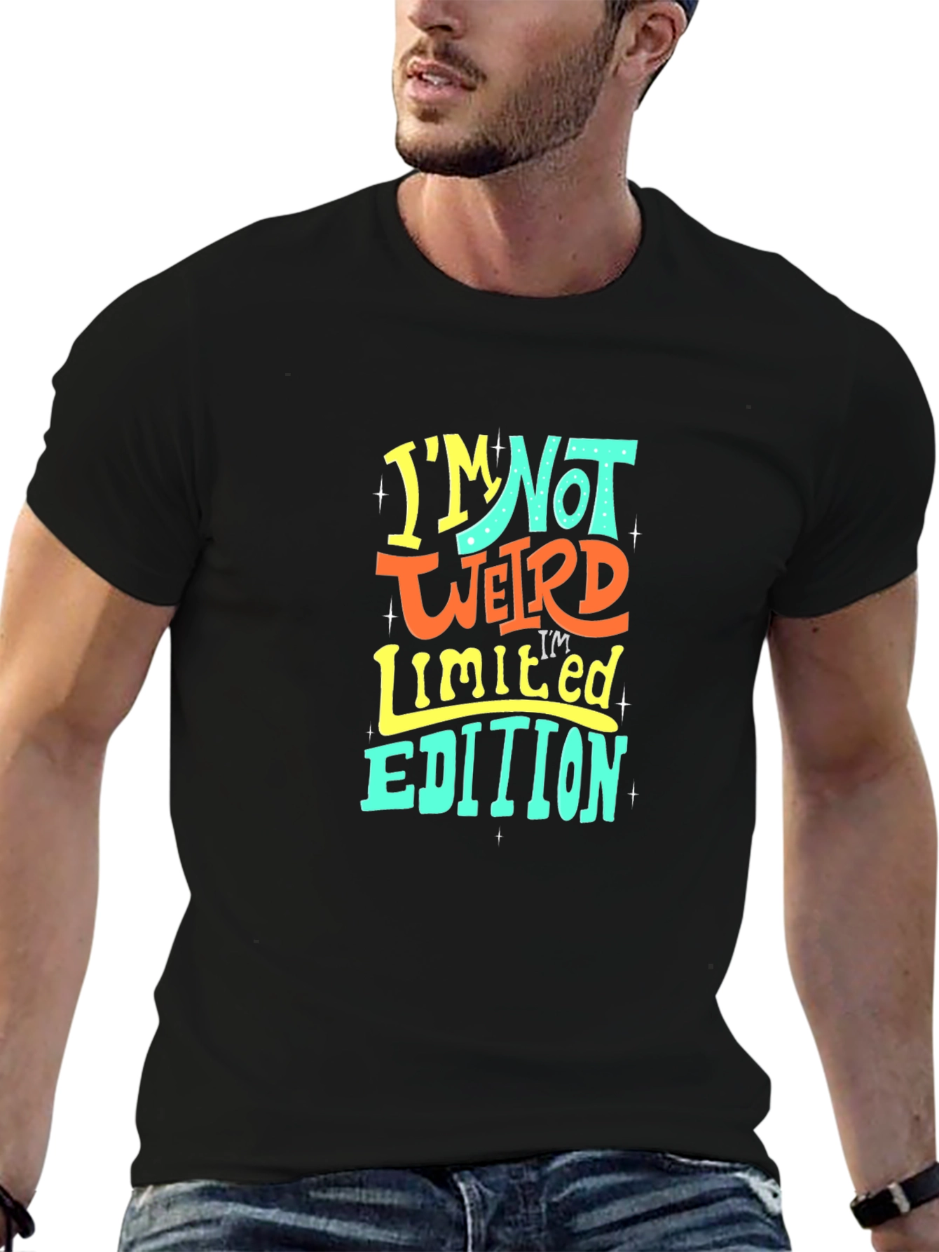 Black I'm Not Weird, Limited Edition T-Shirt view 6