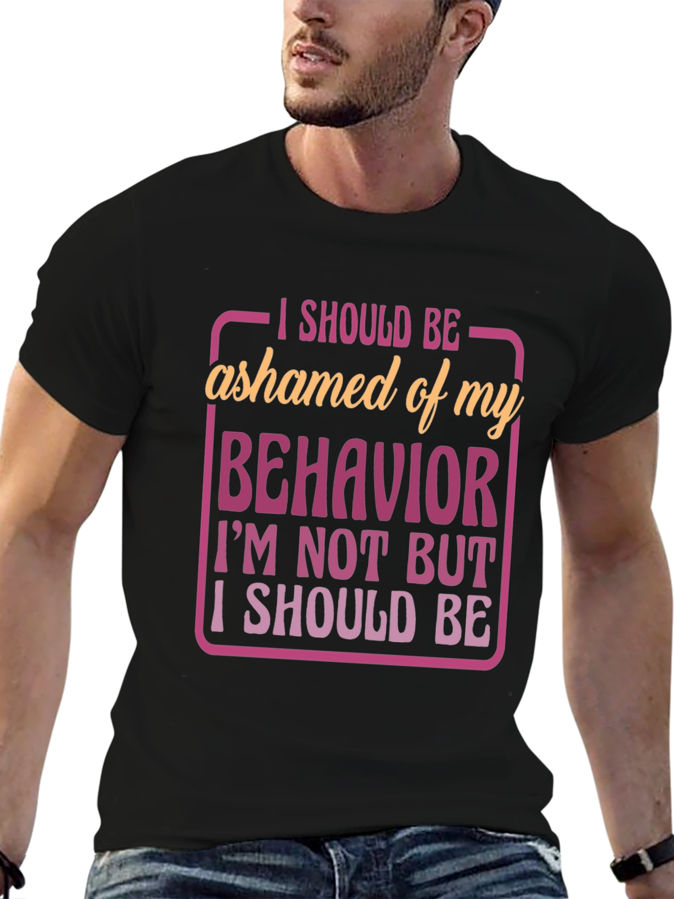 Funny Behavior Graphic T-Shirt - 6