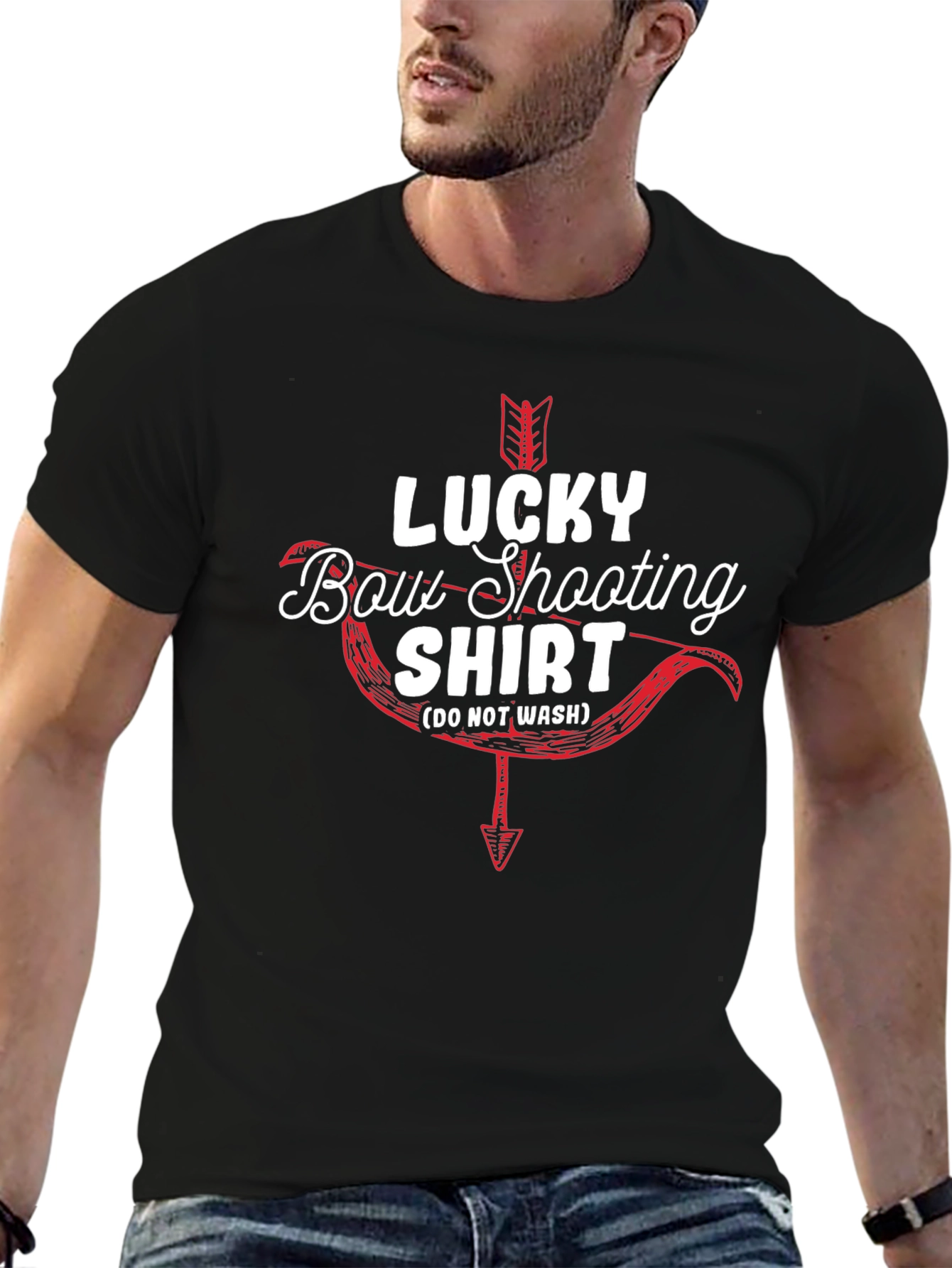 Black Lucky Bow Shooting Shirt - Archery T-Shirt view 6