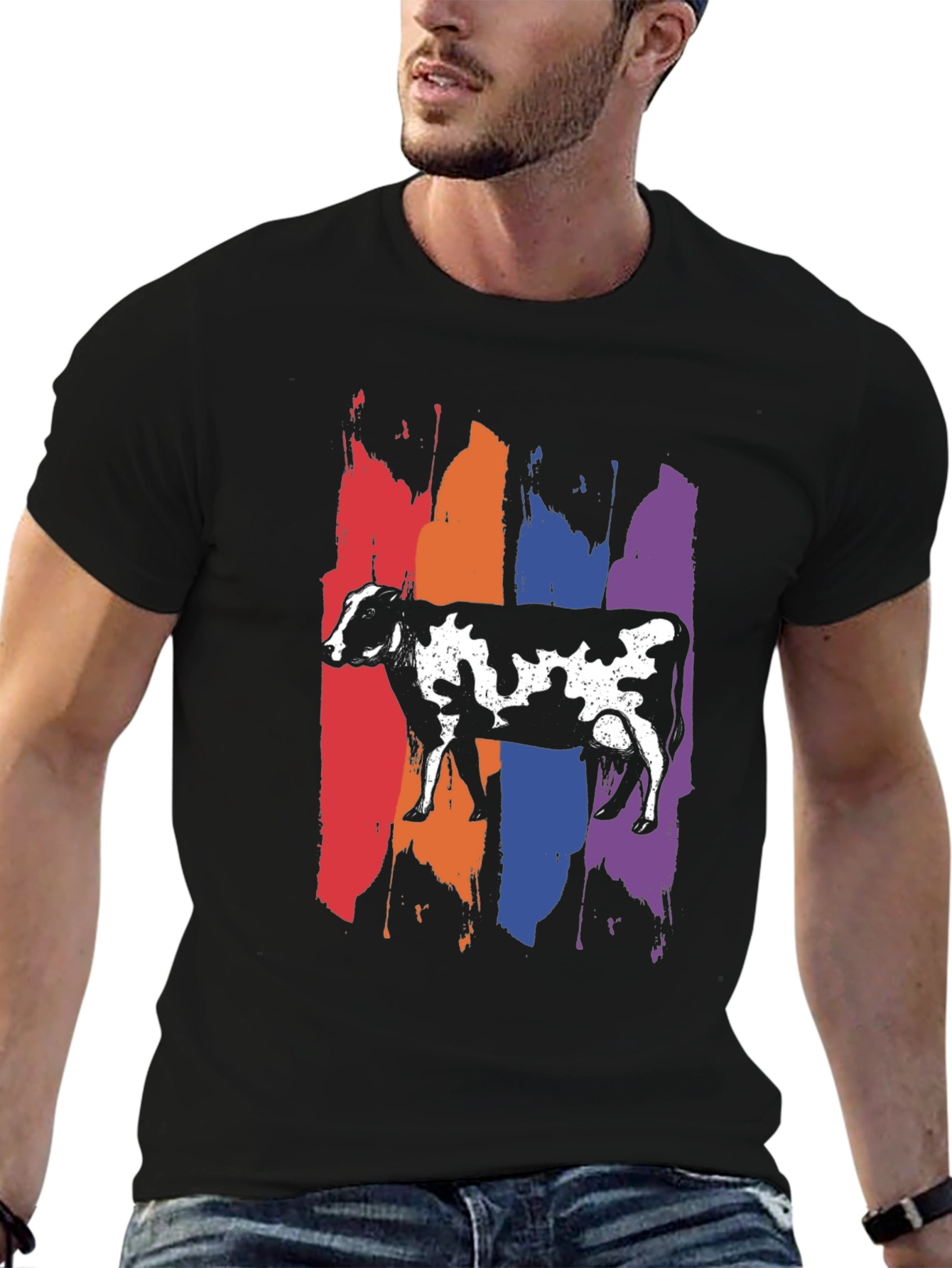 Black Cow Pride T-Shirt view 6