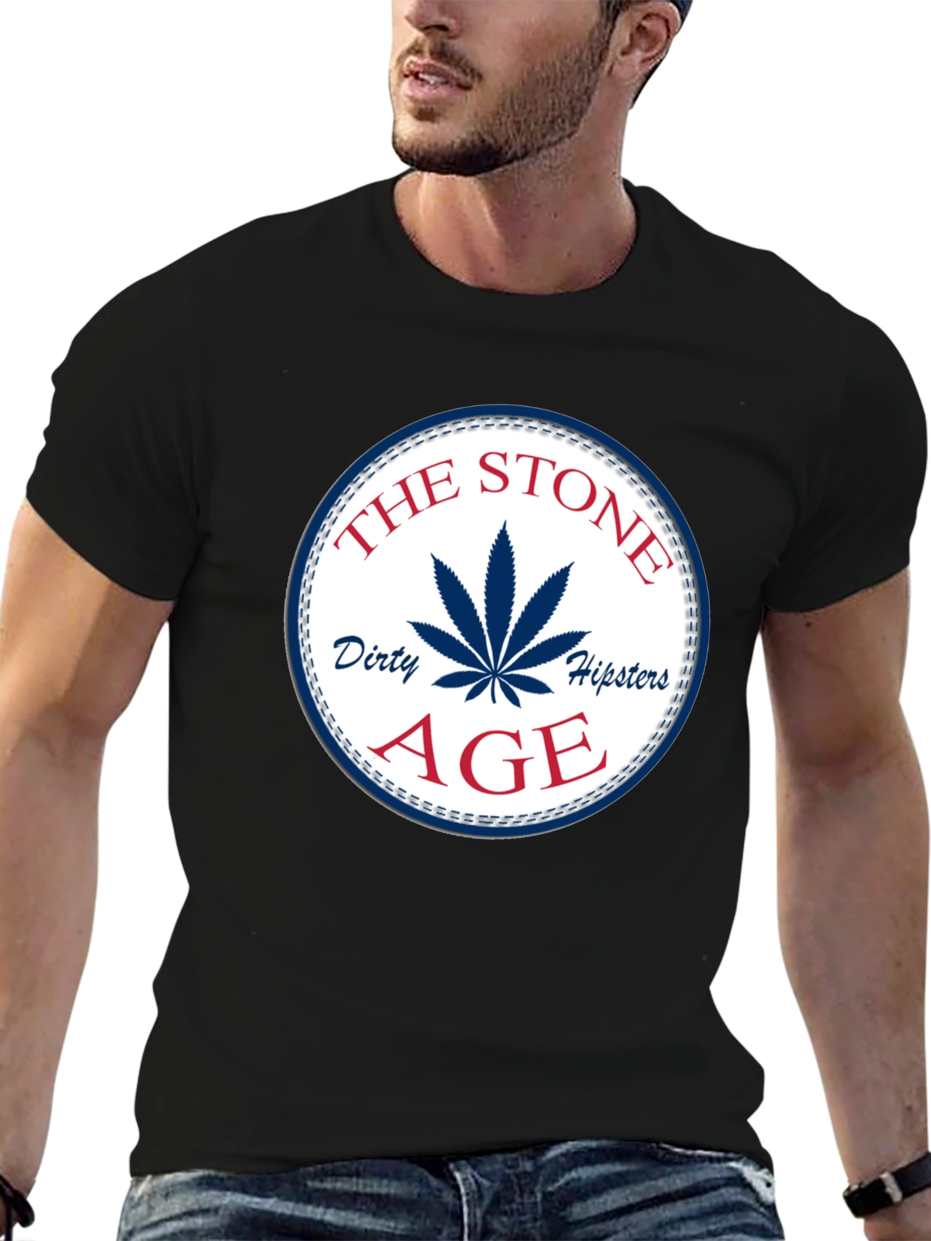Black The Stone Age Dirty Hipsters Graphic Tee view 6