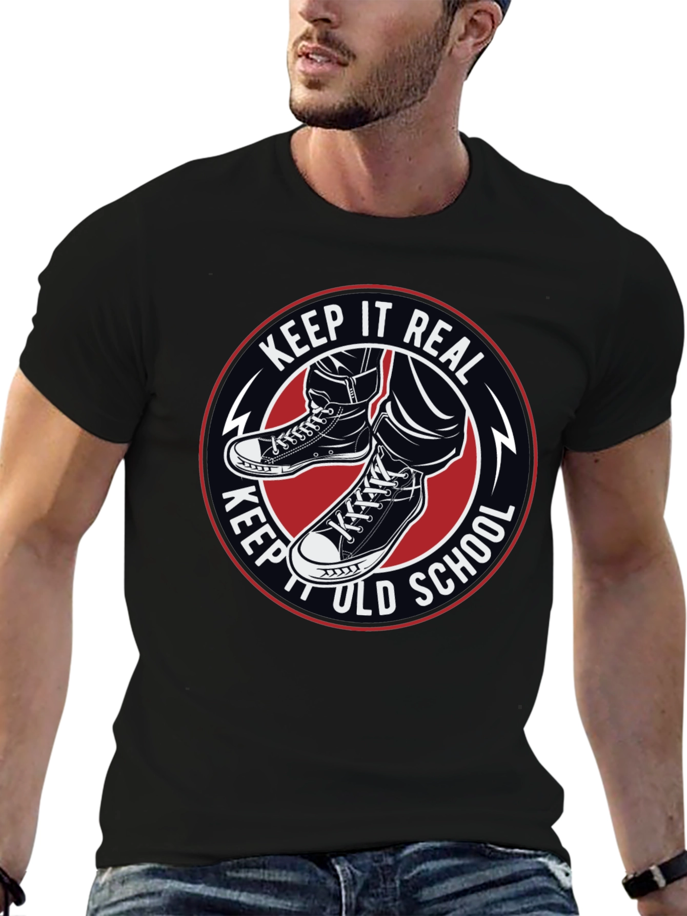 Keep It Real Old School Graphic T-Shirt - 6