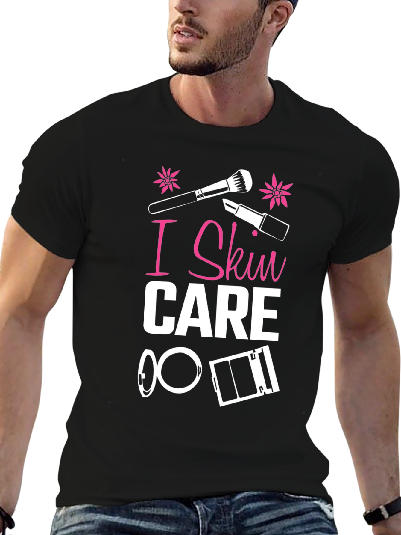 Black I Skin Care T-Shirt - Makeup Lover Tee view 6