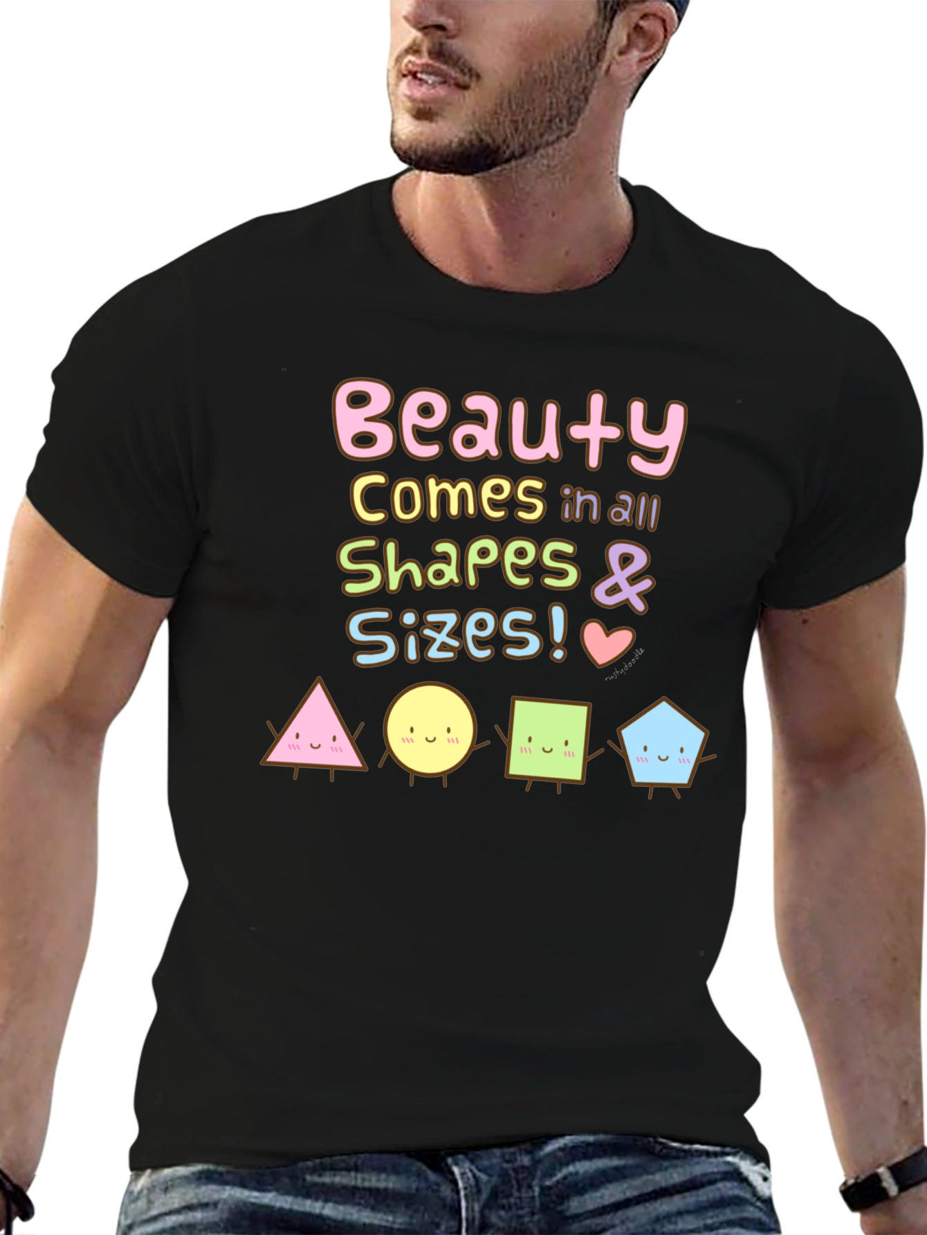 Black Beauty in All Shapes & Sizes T-Shirt view 6