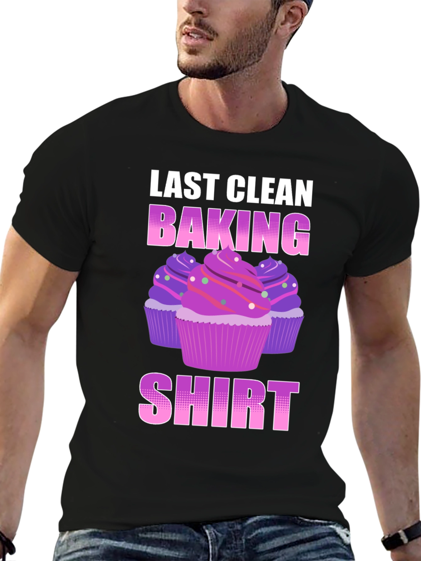 Black Last Clean Baking Shirt - Cupcake T-Shirt view 6