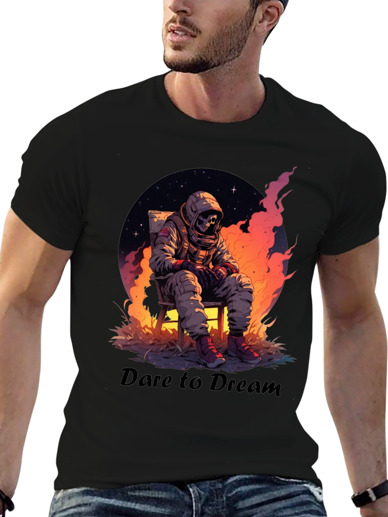 Black Dare to Dream Graphic T-Shirt view 6