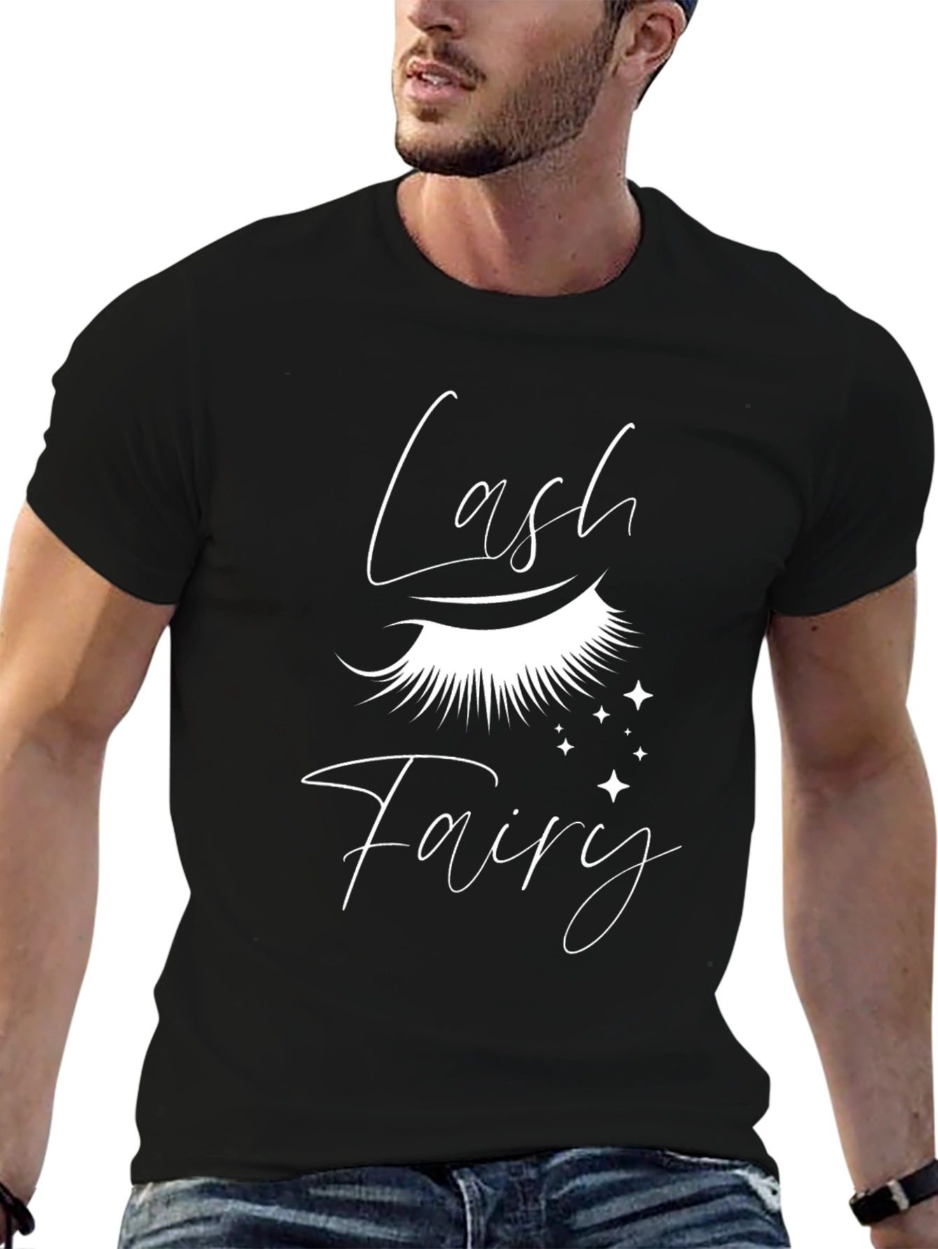 Black Lash Fairy Graphic Tee - Stylish and Trendy view 6