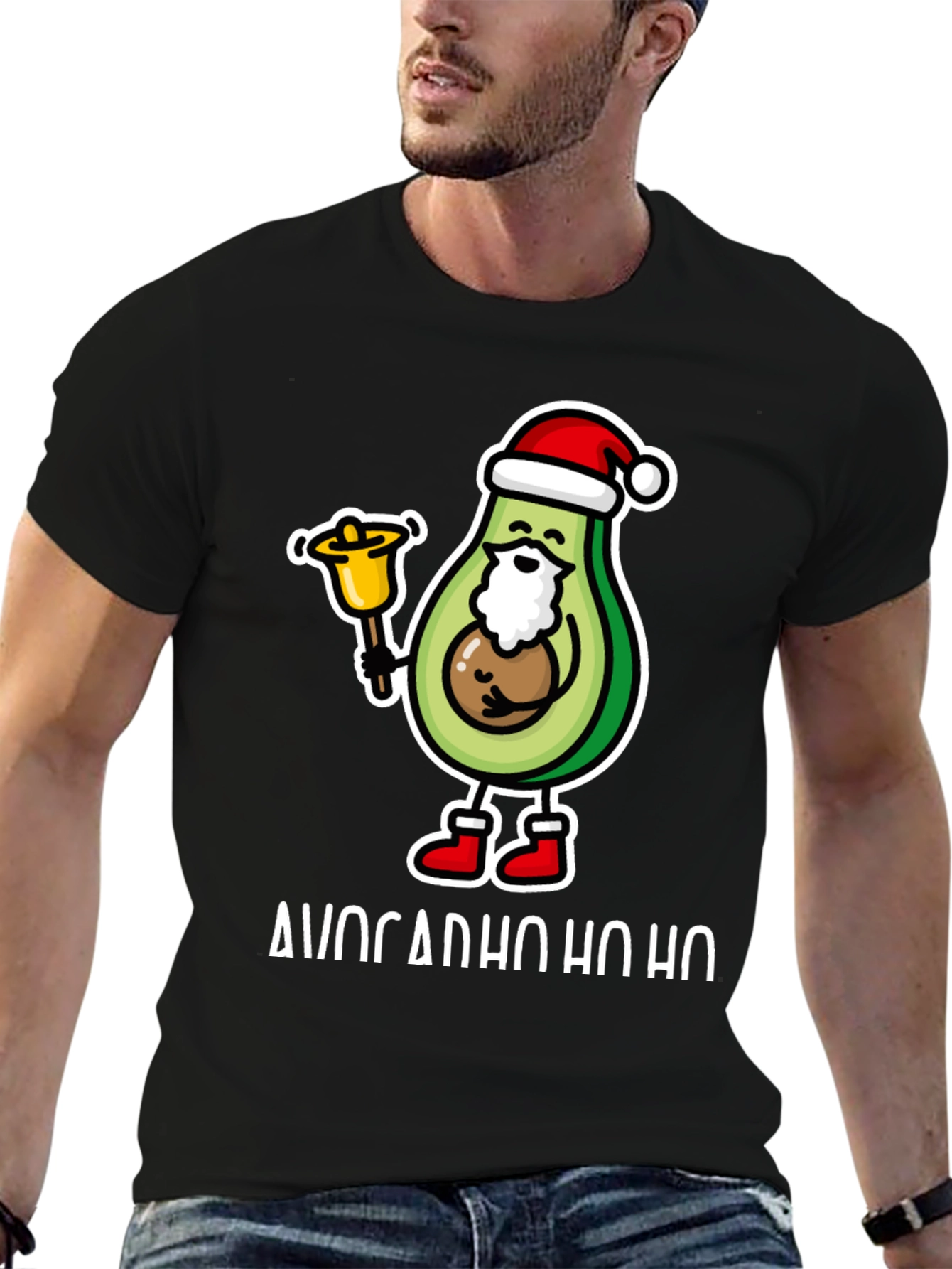 Avocado Ho Ho Ho Christmas T-Shirt - 6