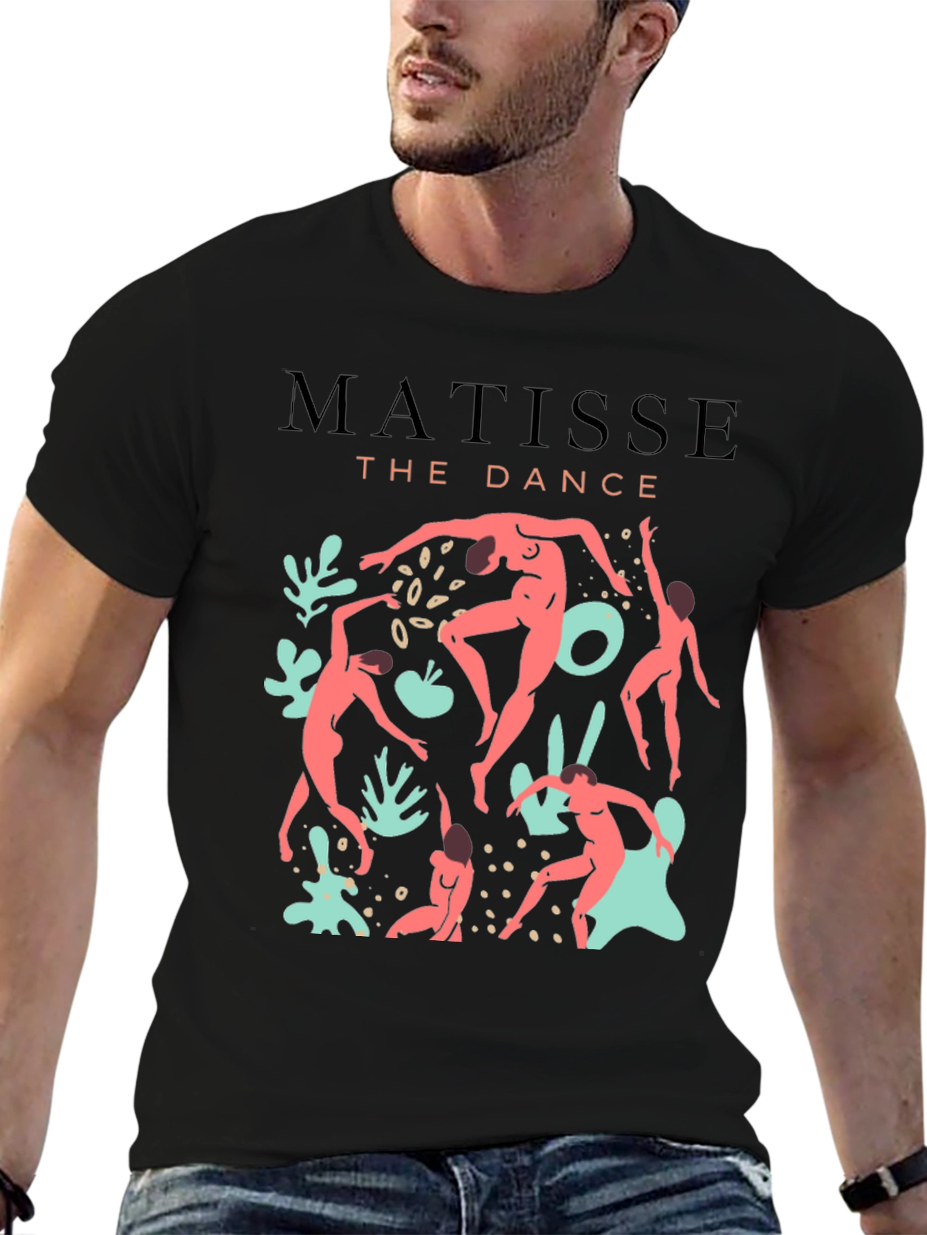Black Matisse Dance Graphic Tee - Artistic Comfort view 6