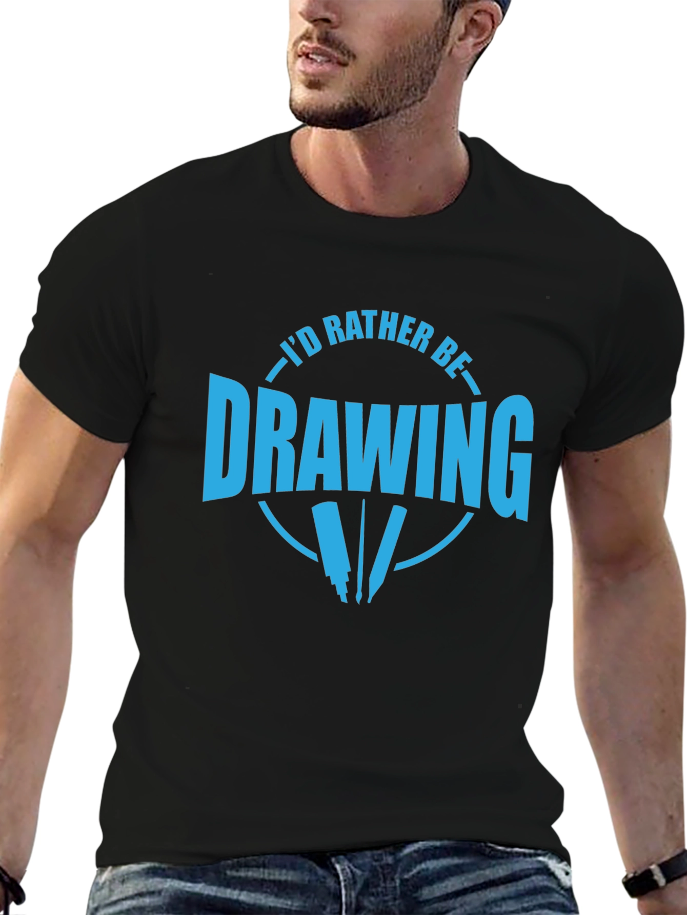 I'd Rather Be Drawing T-Shirt - 6
