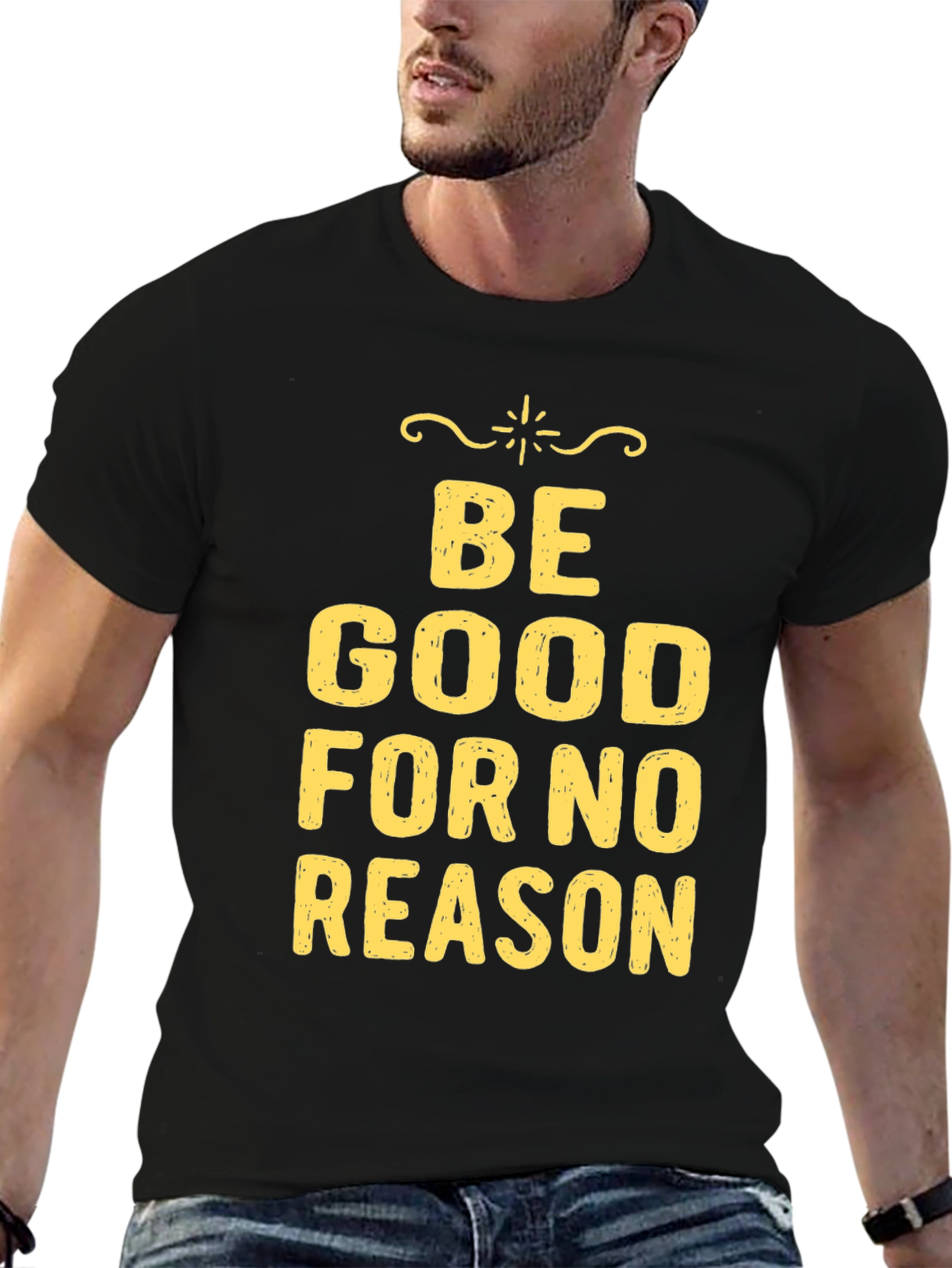 Black Be Good For No Reason Graphic Tee view 6