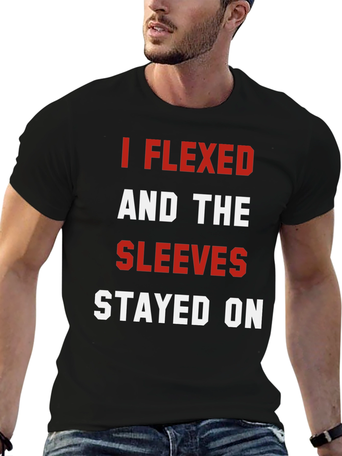 Funny 'I Flexed' Graphic Tee - 6