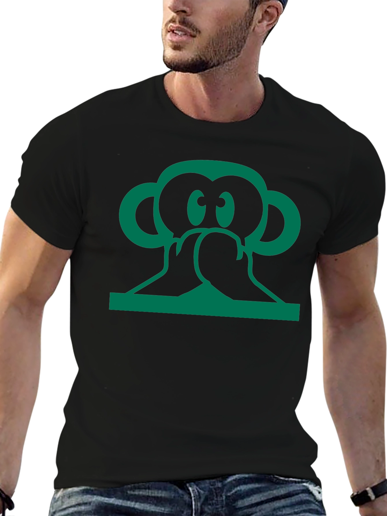 Black Monkey Graphic Tee - Hear No Evil view 6