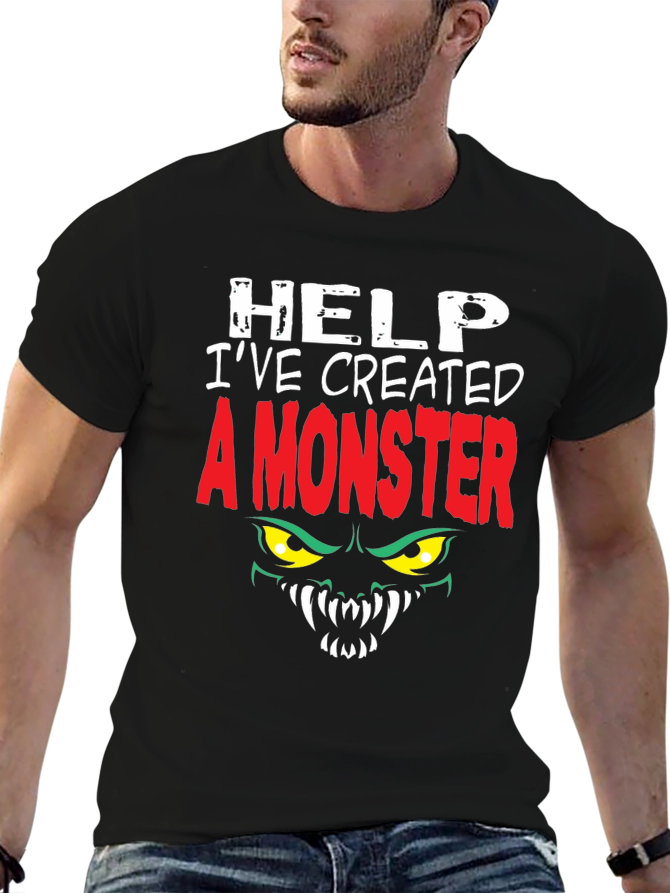 Black Monster Graphic T-Shirt view 6
