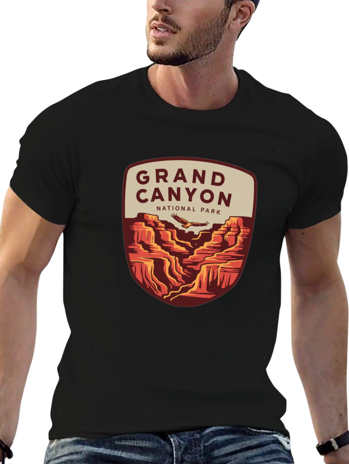 Black Grand Canyon National Park T-Shirt view 6