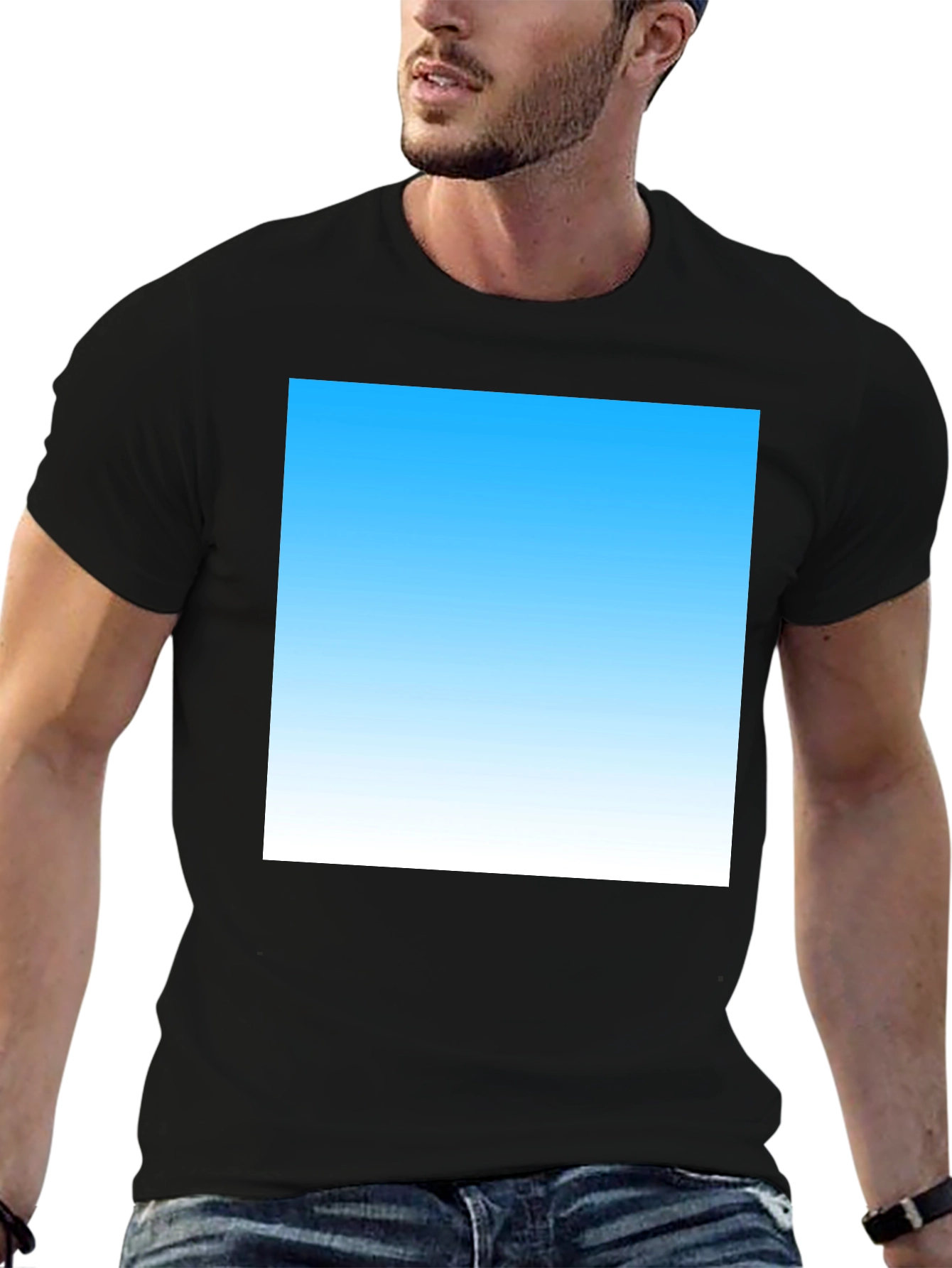 Black Cool Gradient T-Shirt view 6