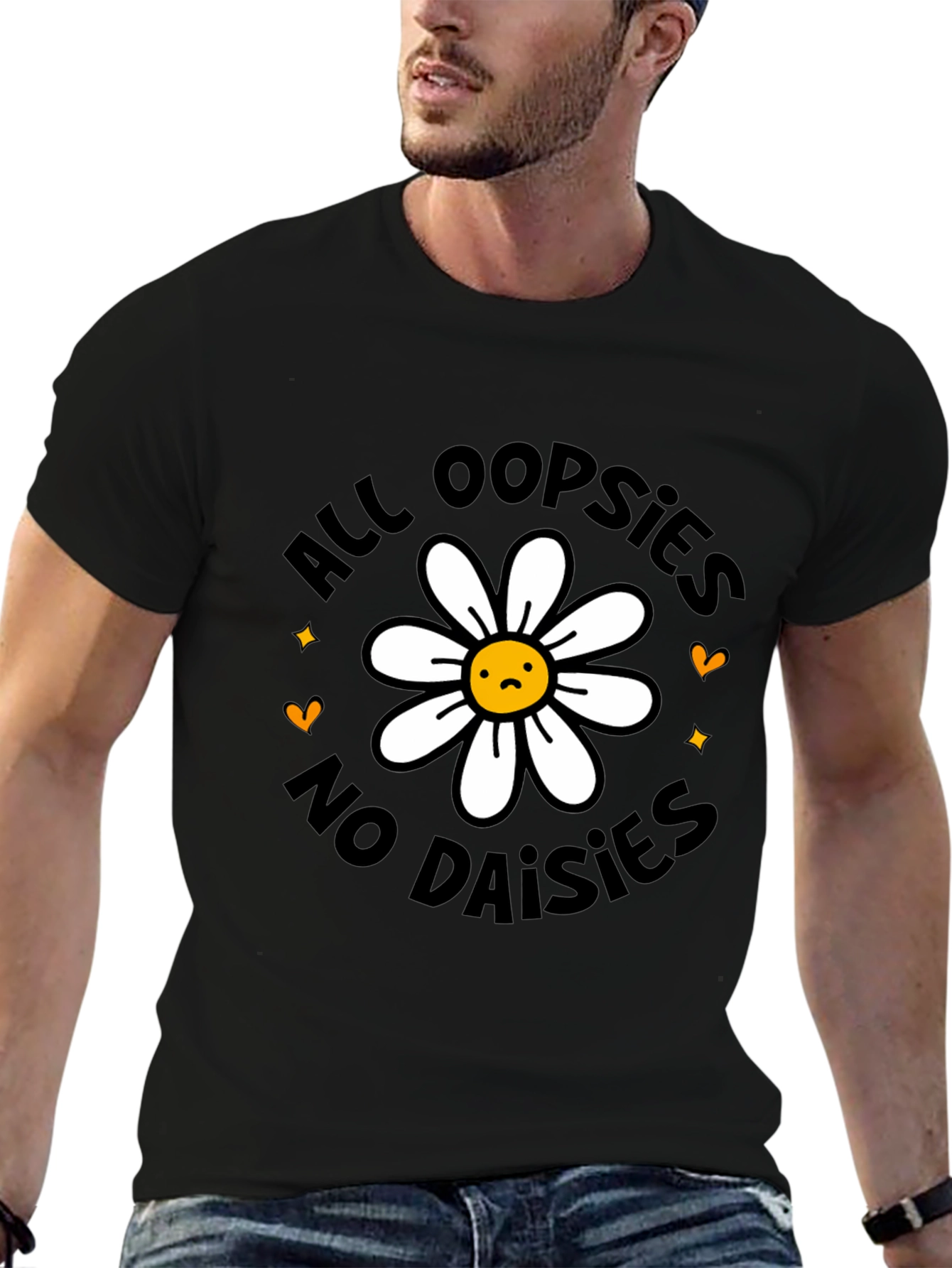 Black All Oopsies No Daisies Graphic Tee view 6