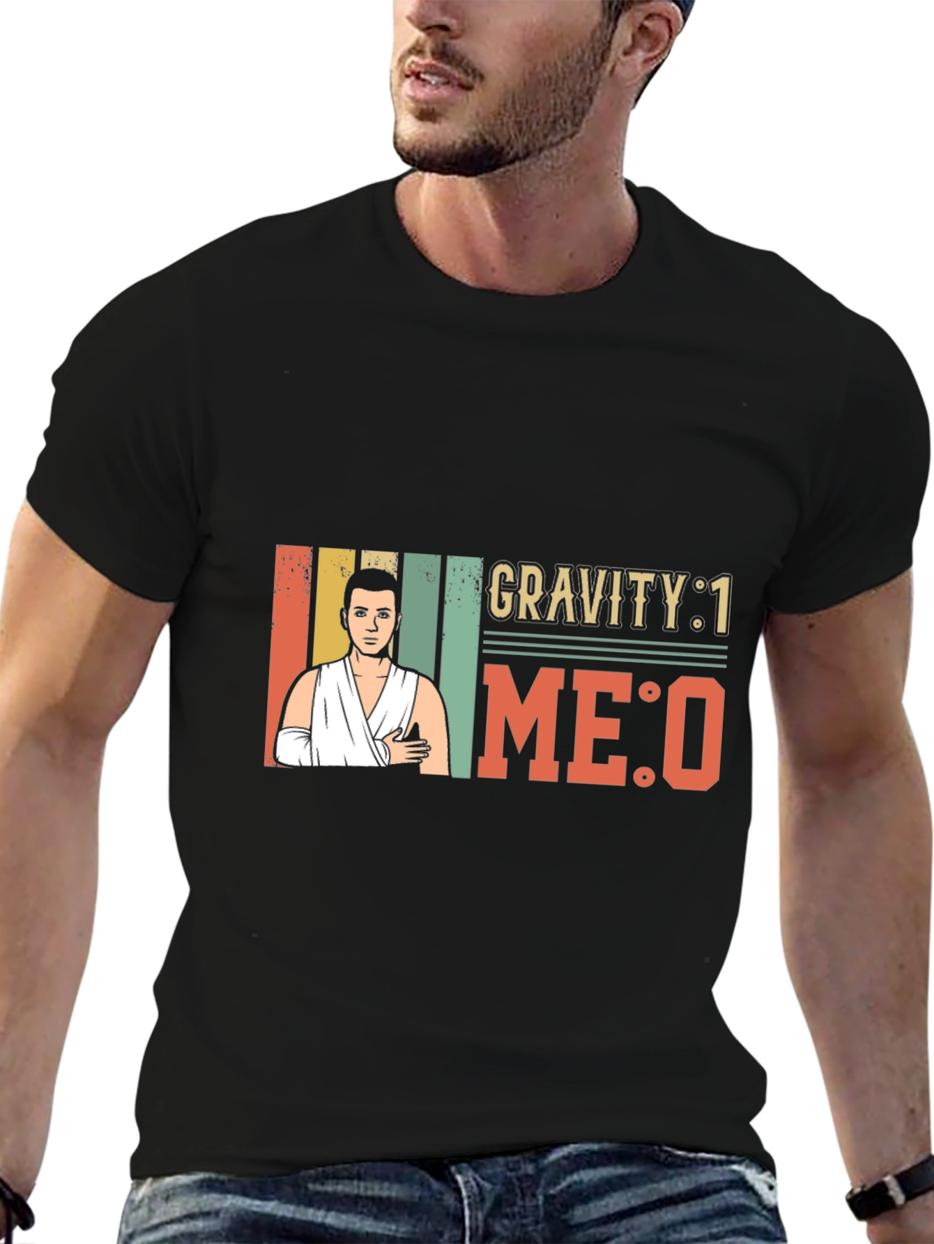 Black Gravity 1 Me 0 T-Shirt view 6